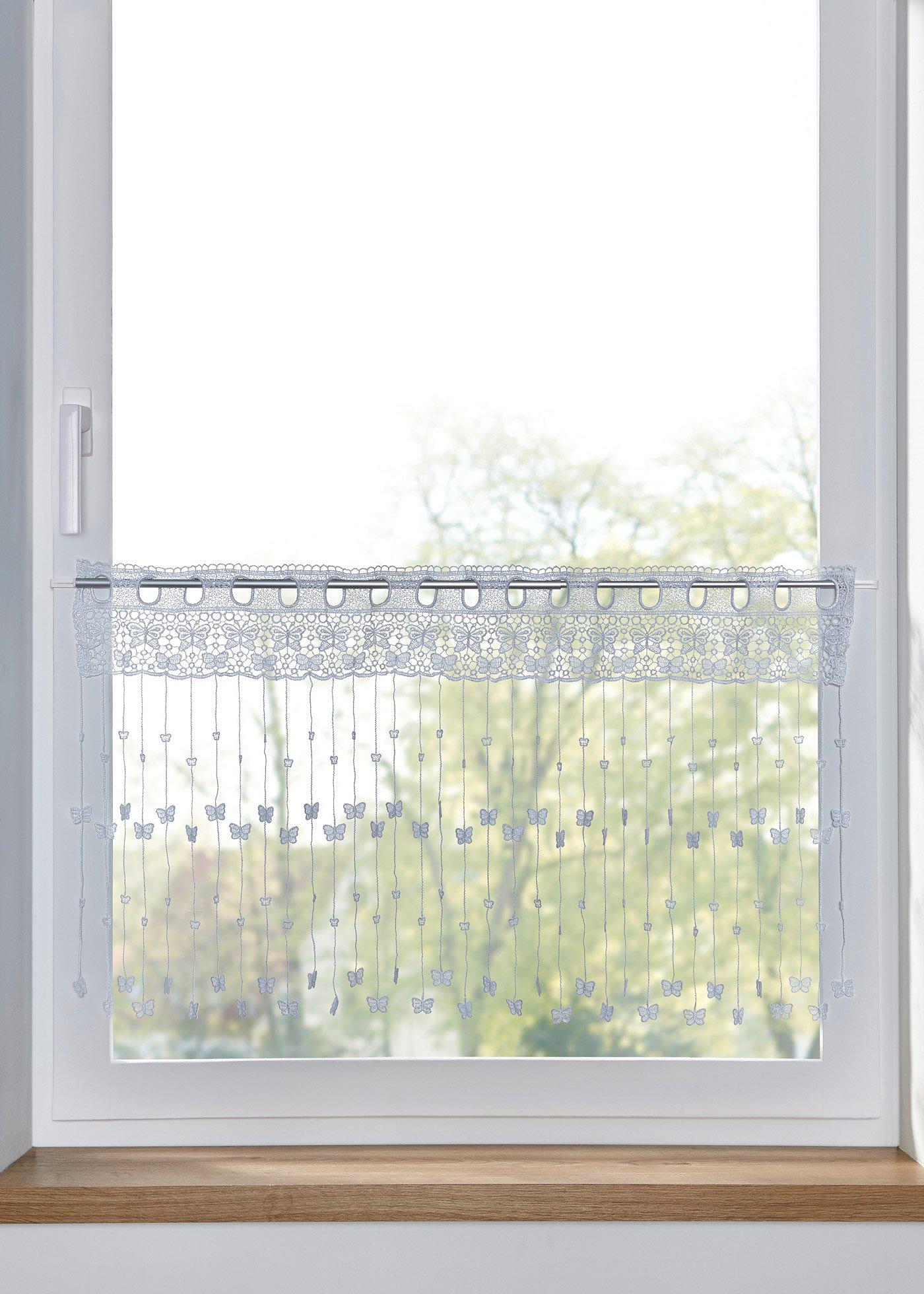 Brise-bise à fils avec papillons