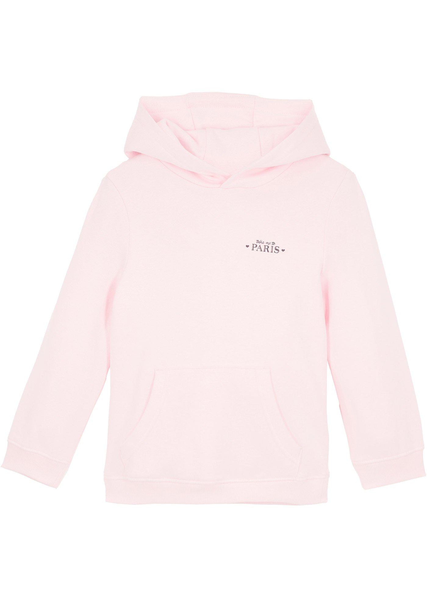 Sweat-shirt à capuche fille en coton