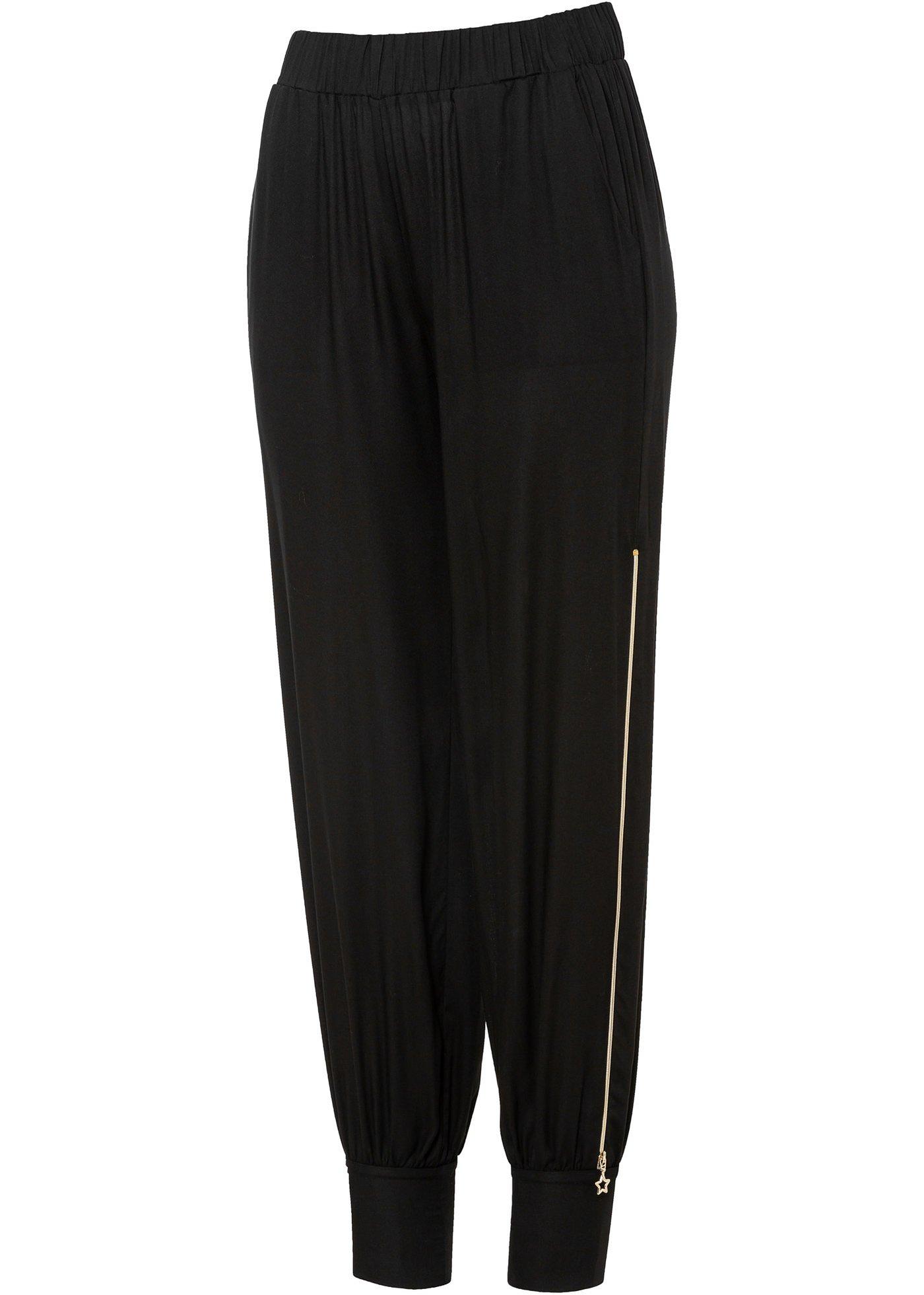 Pantalon fluide avec zip sur le côté