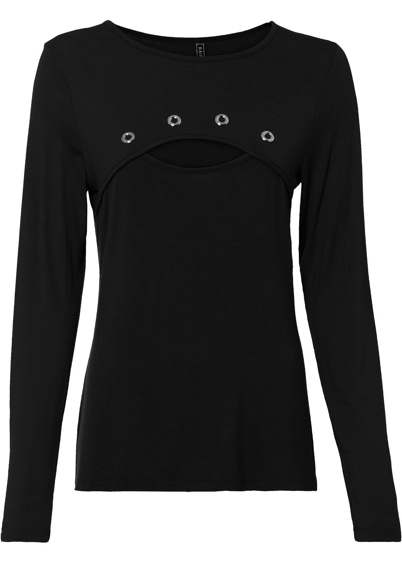 T-shirt manches longues avec rivets