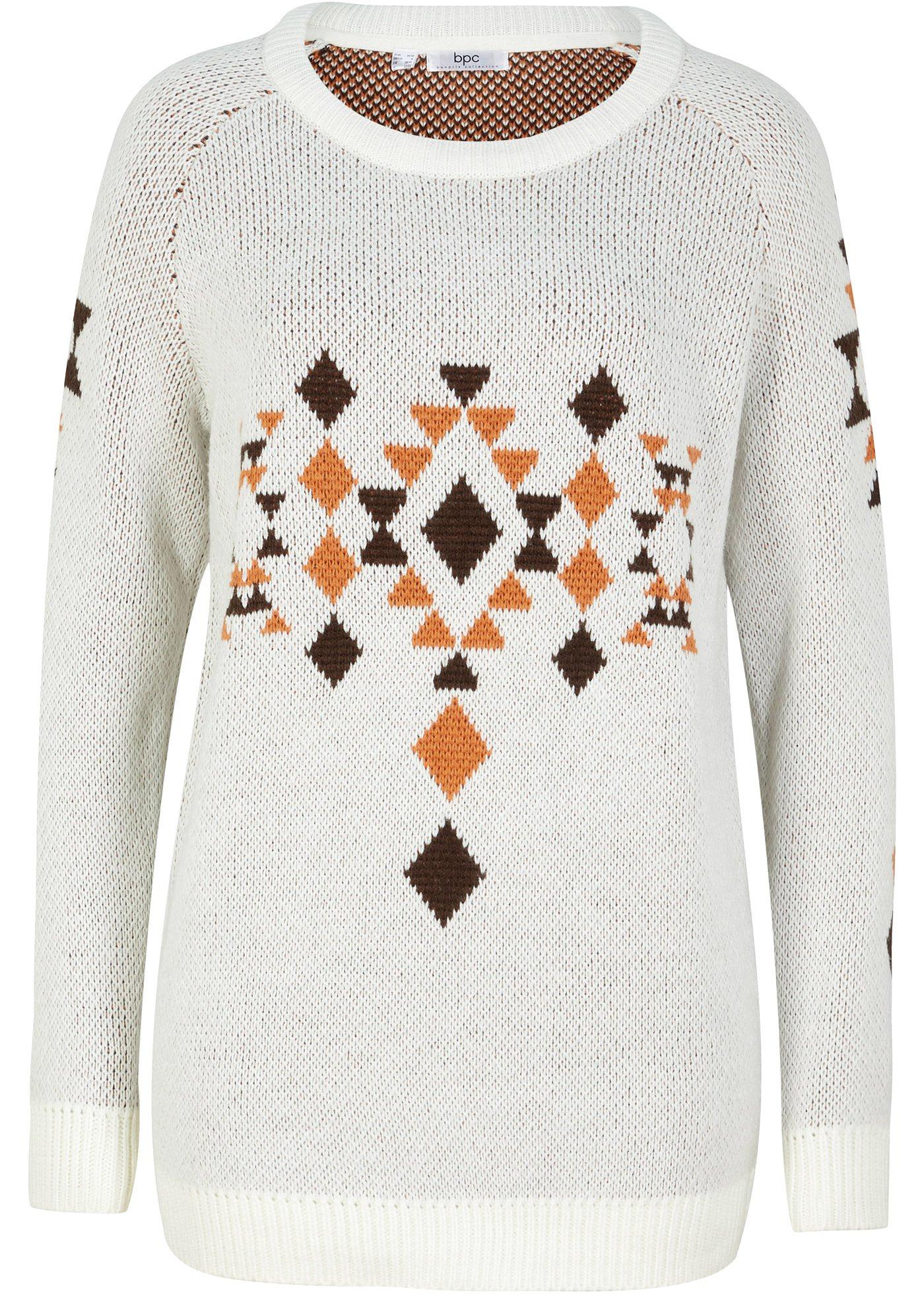 Pull en maille à motif inca