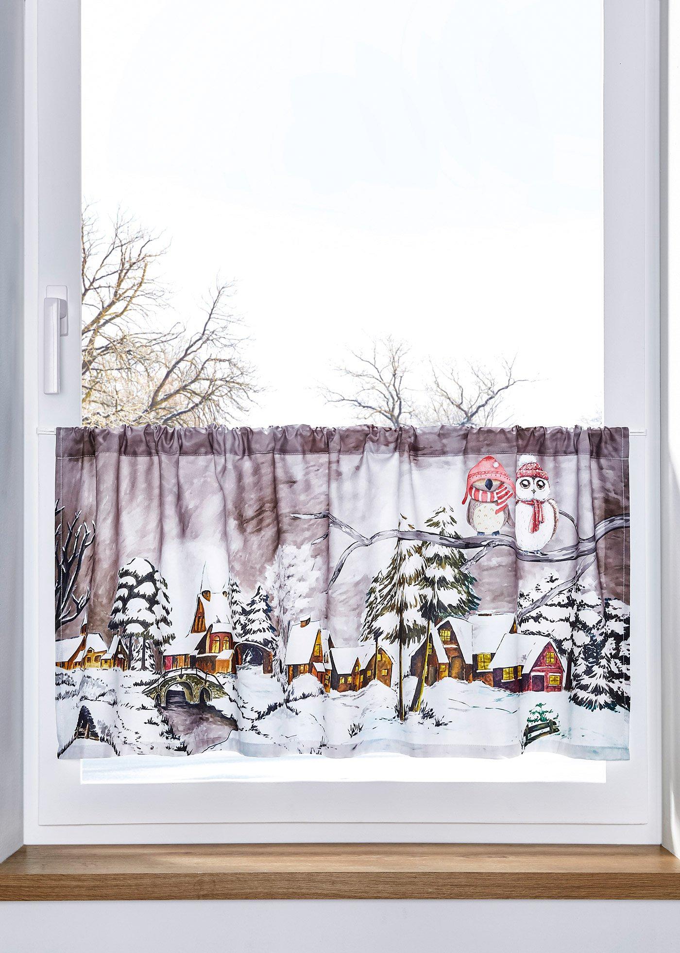 Brise-bise à imprimé chouette