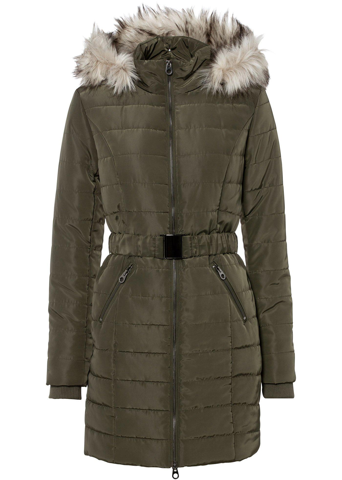 Veste matelassée avec ceinture