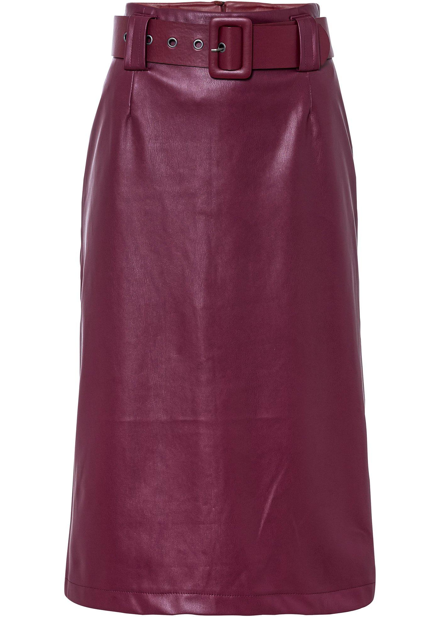 Jupe crayon, cuir vegan