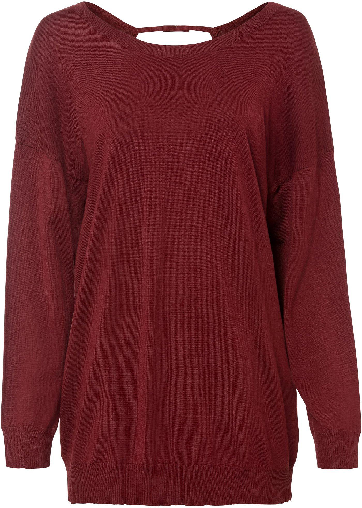 Pull oversize avec dos décolleté