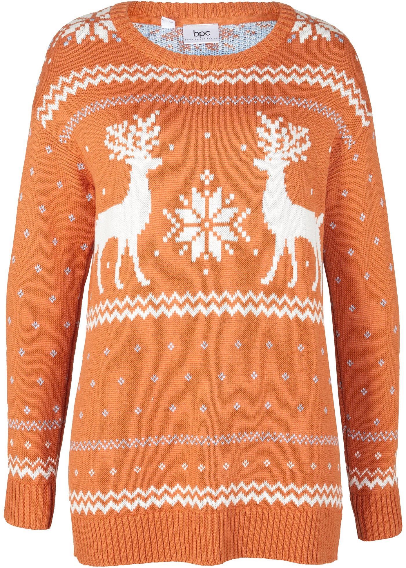 Pull à motif hivernal