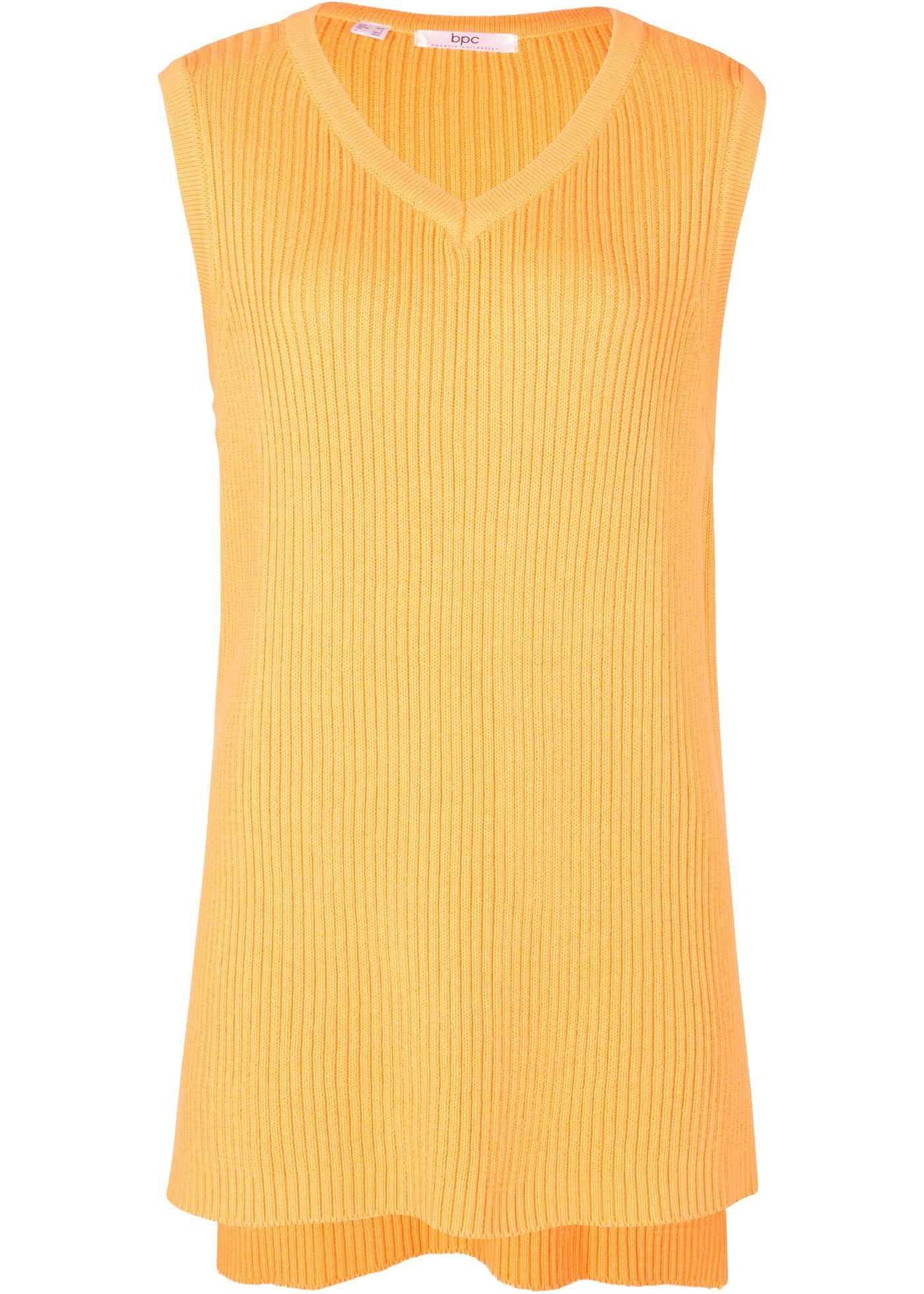 Pull sans manches style court-long