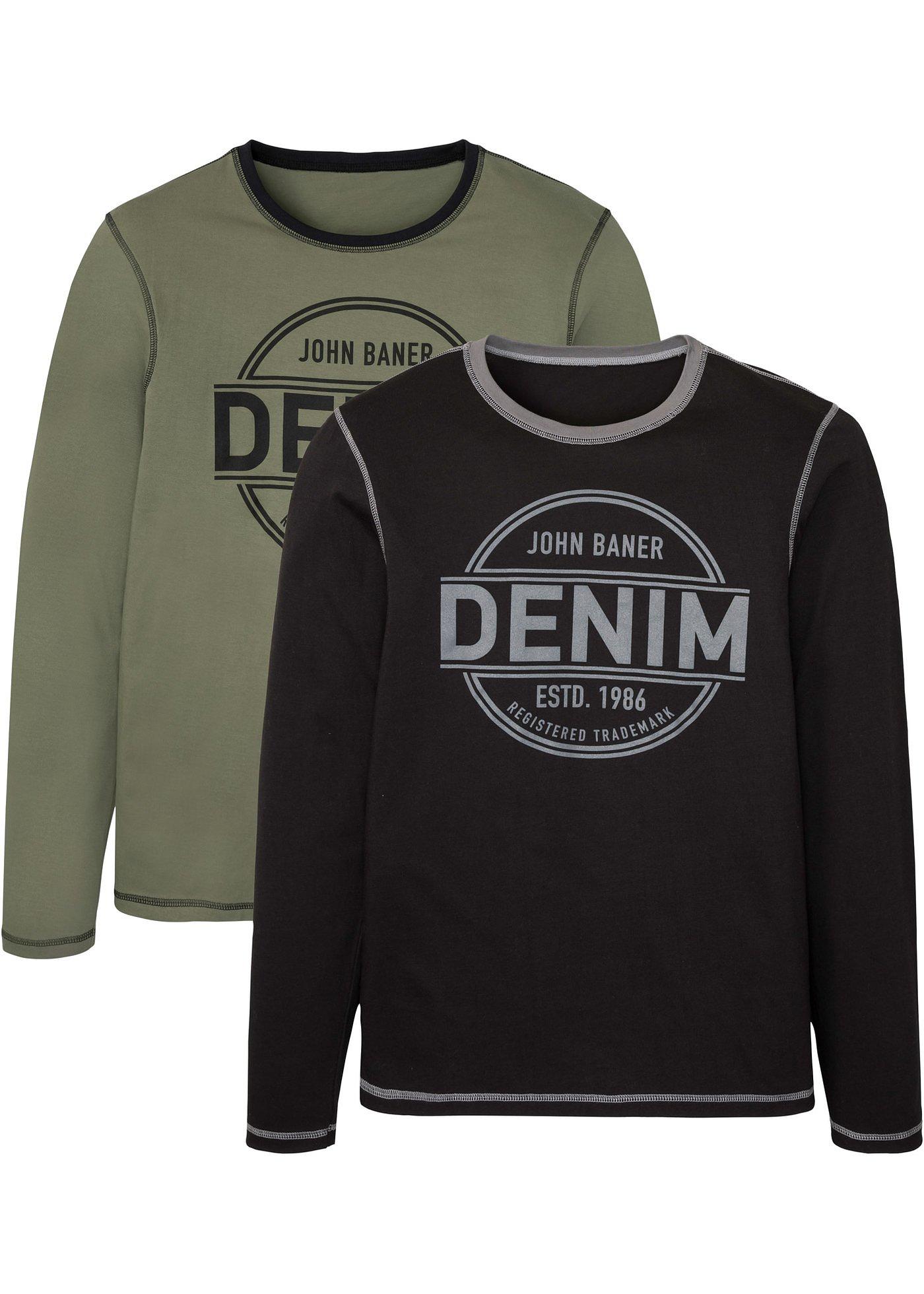 Lot de 2 T-shirts manches longues