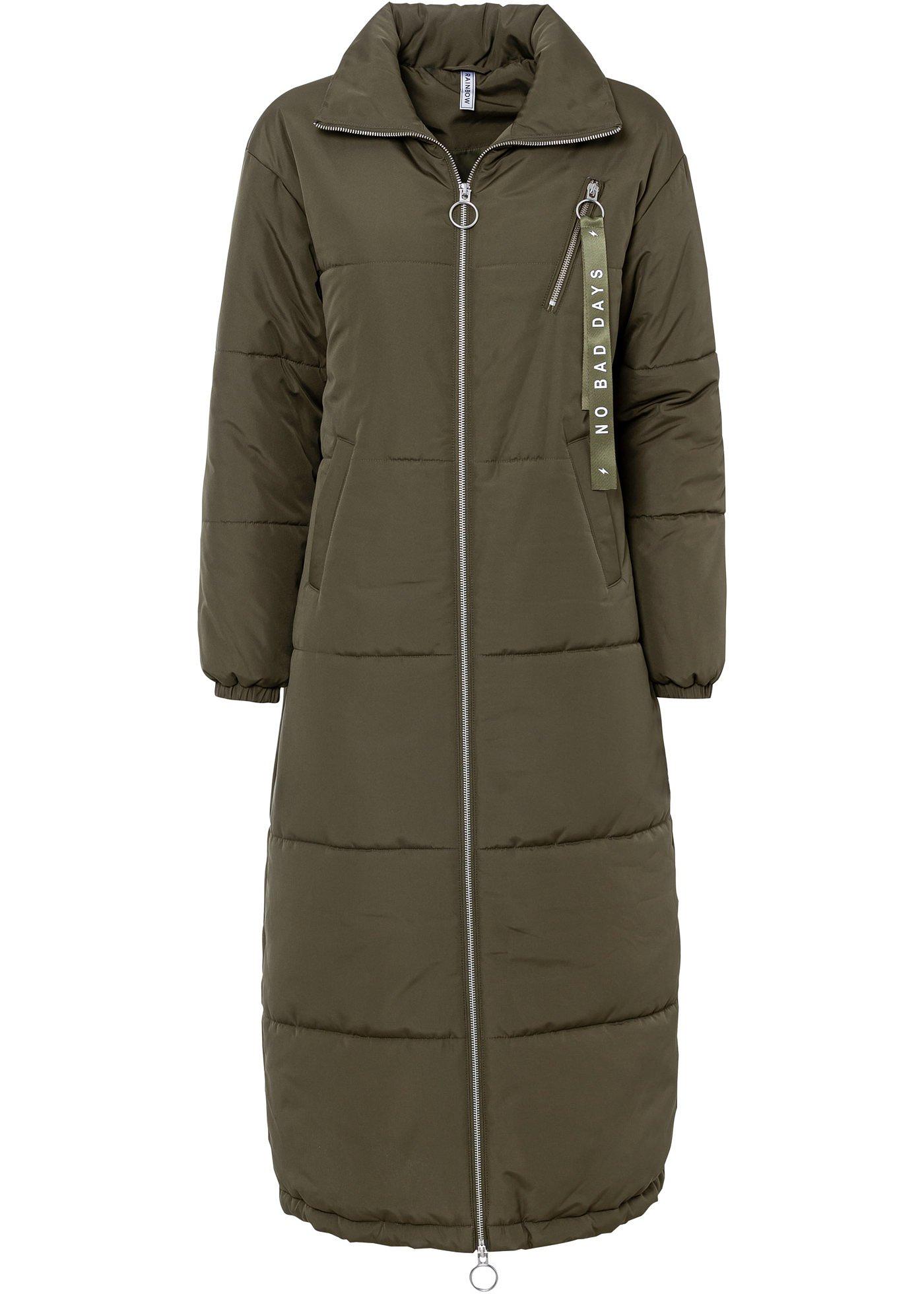 Blouson bomber long en polyester recyclé