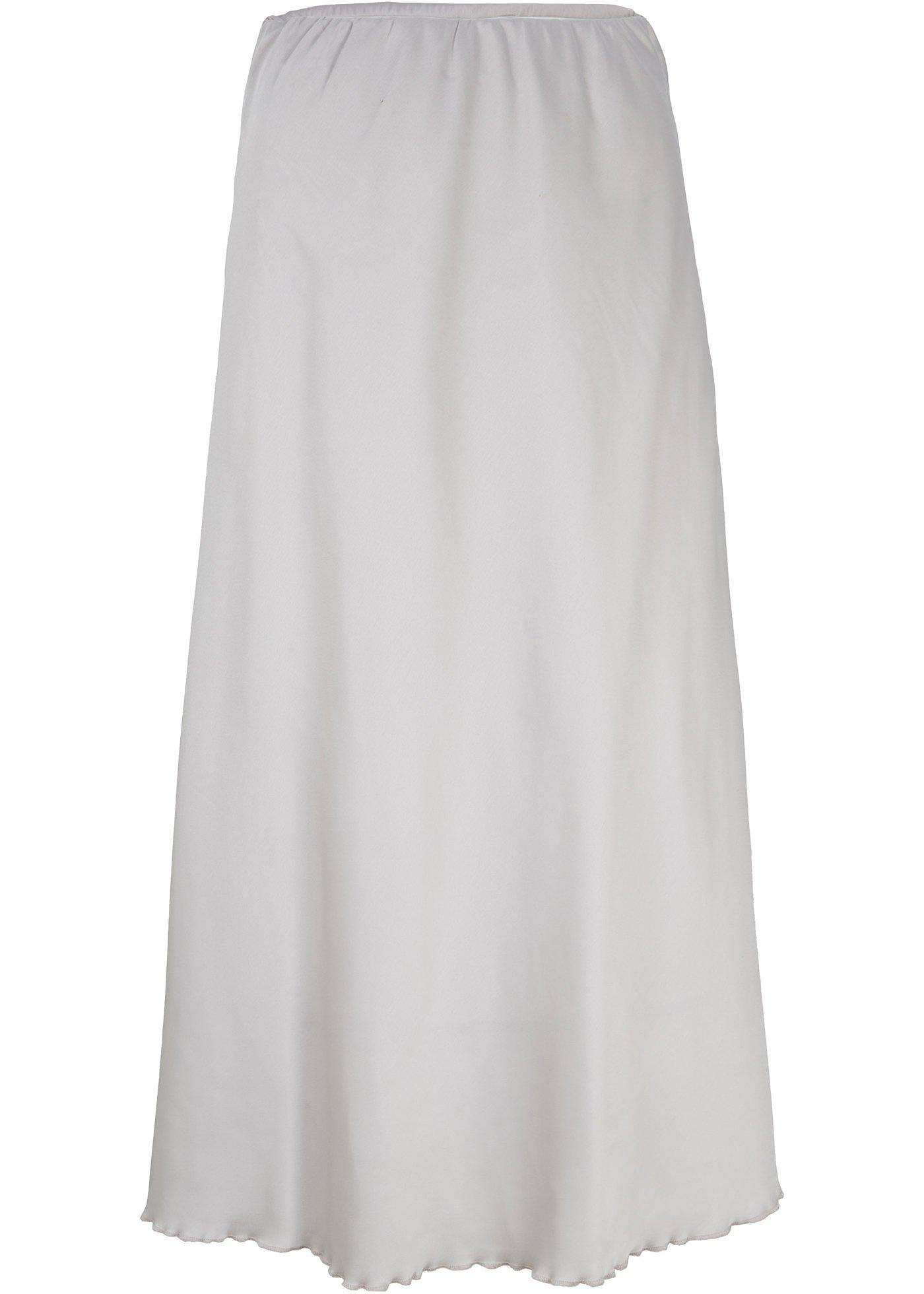 Jupe en satin longueur midi