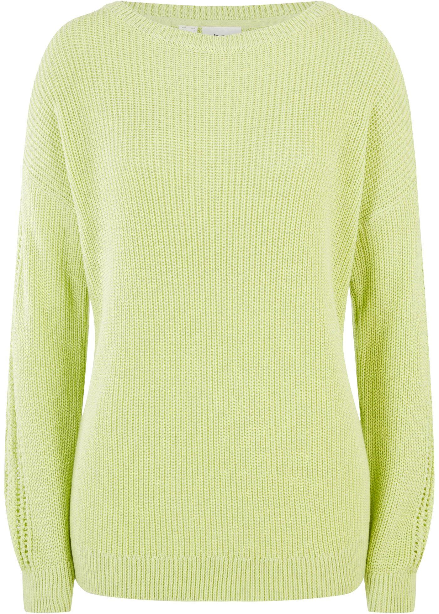 Pull à encolure bateau et manches ajourées