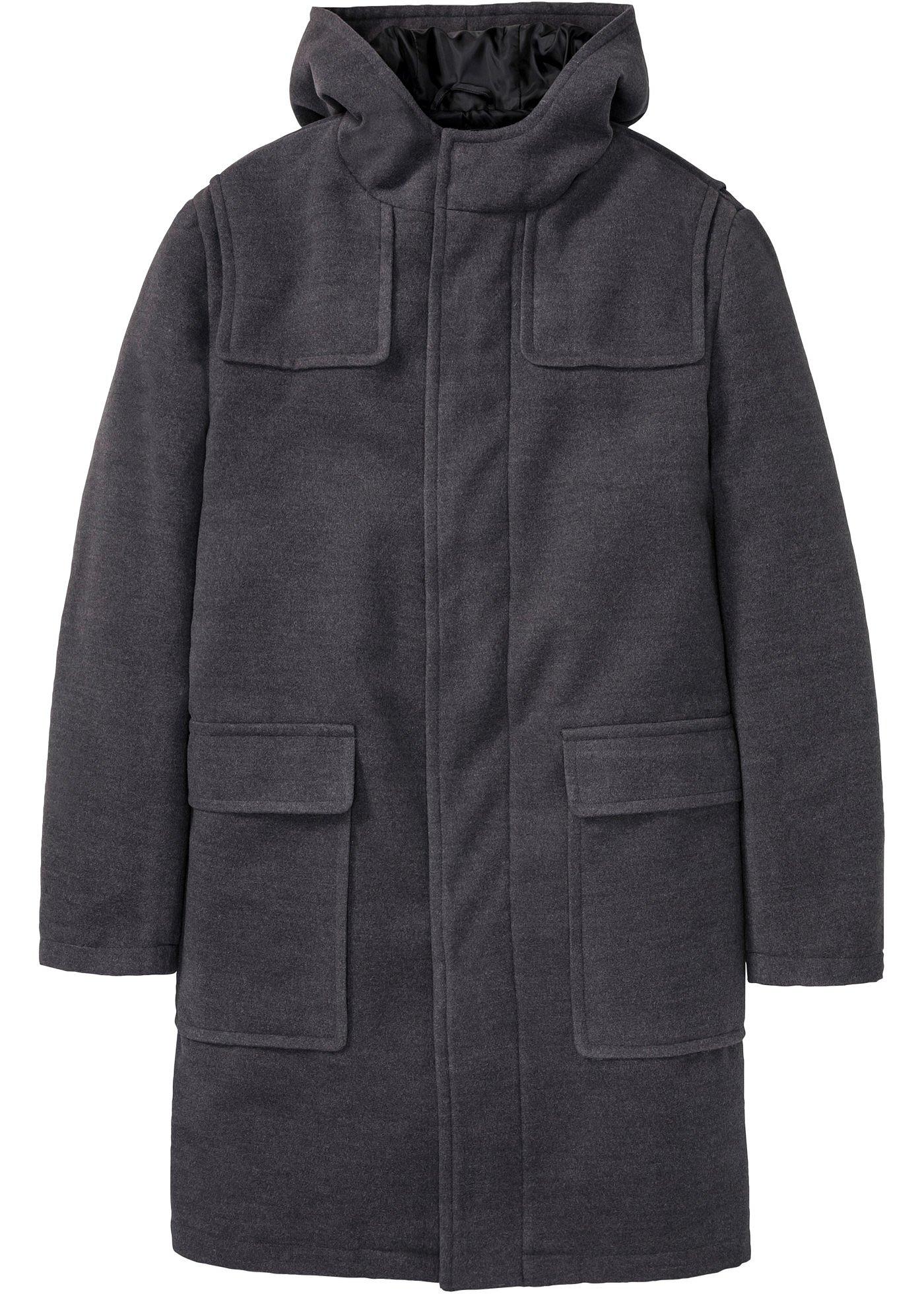 Manteau court à capuche