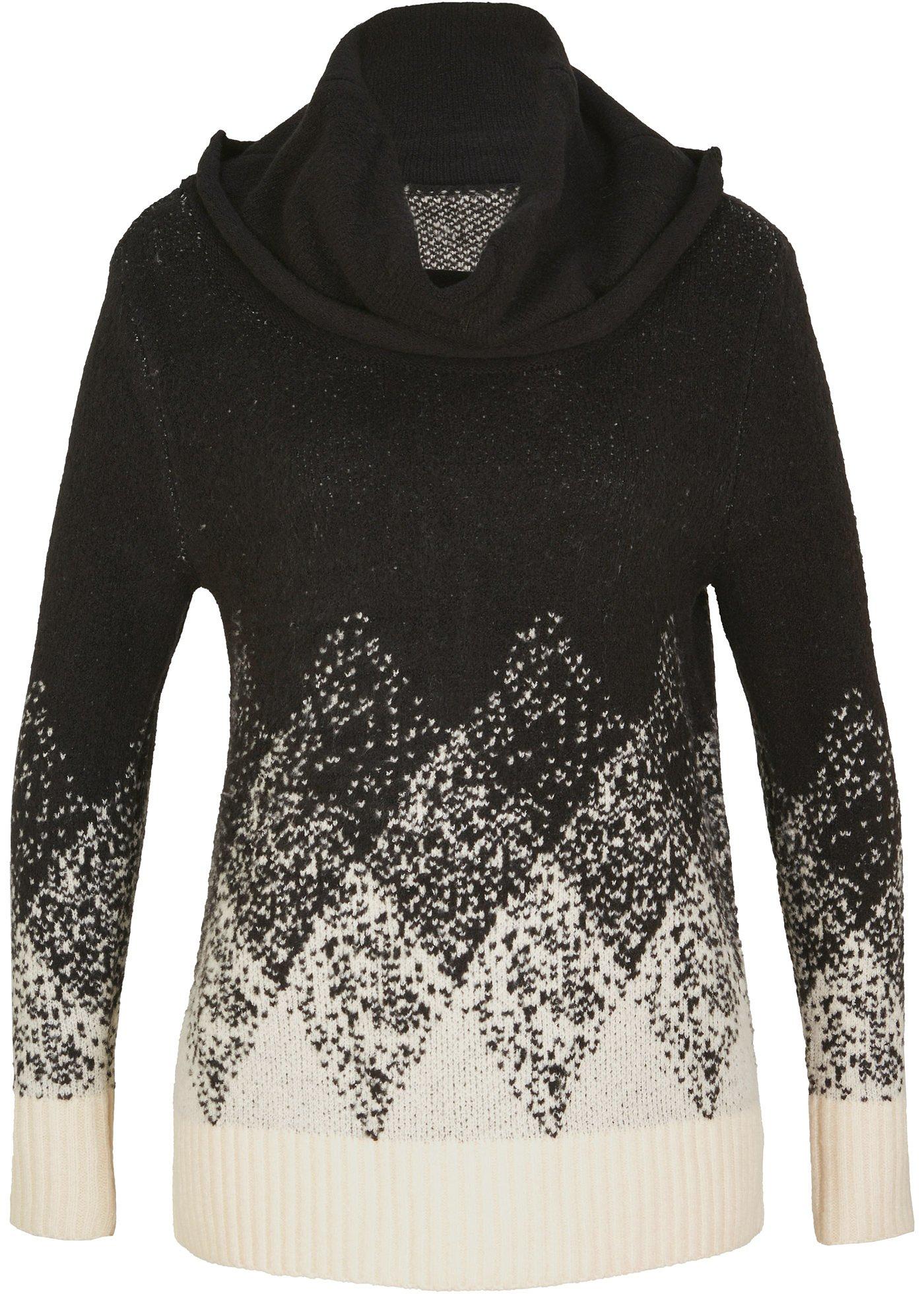 Pull à col roulé avec losanges