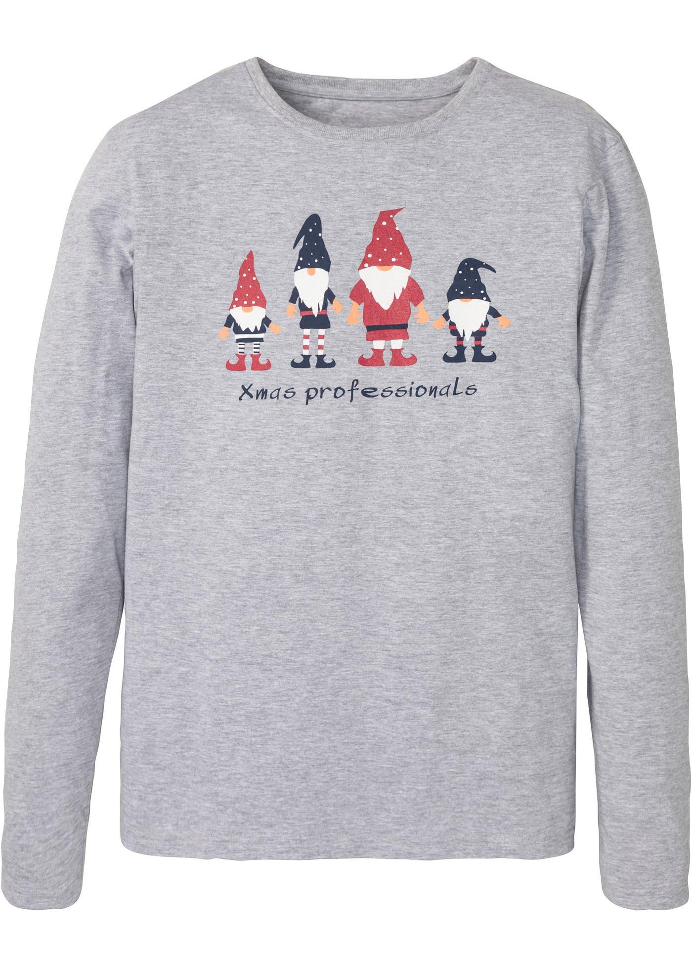 T-shirt manches longues avec motif de Noël