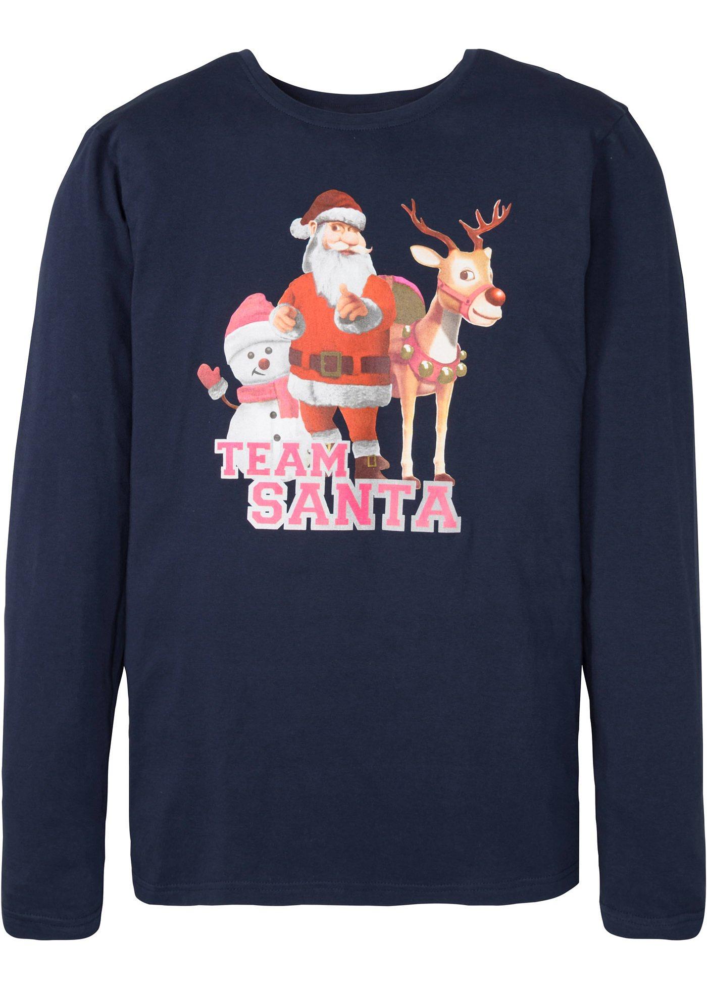 T-shirt manches longues avec motif de Noël