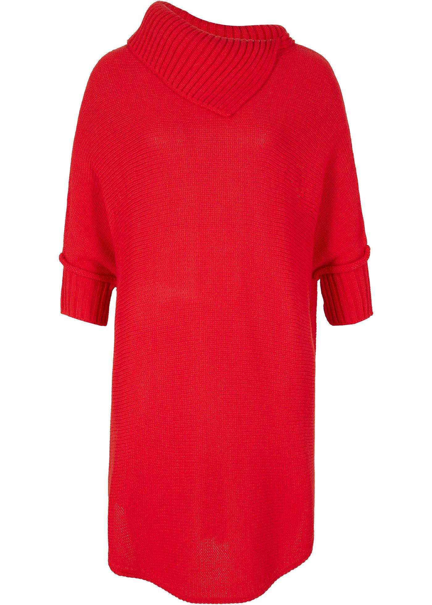 Pull long à col roulé ample