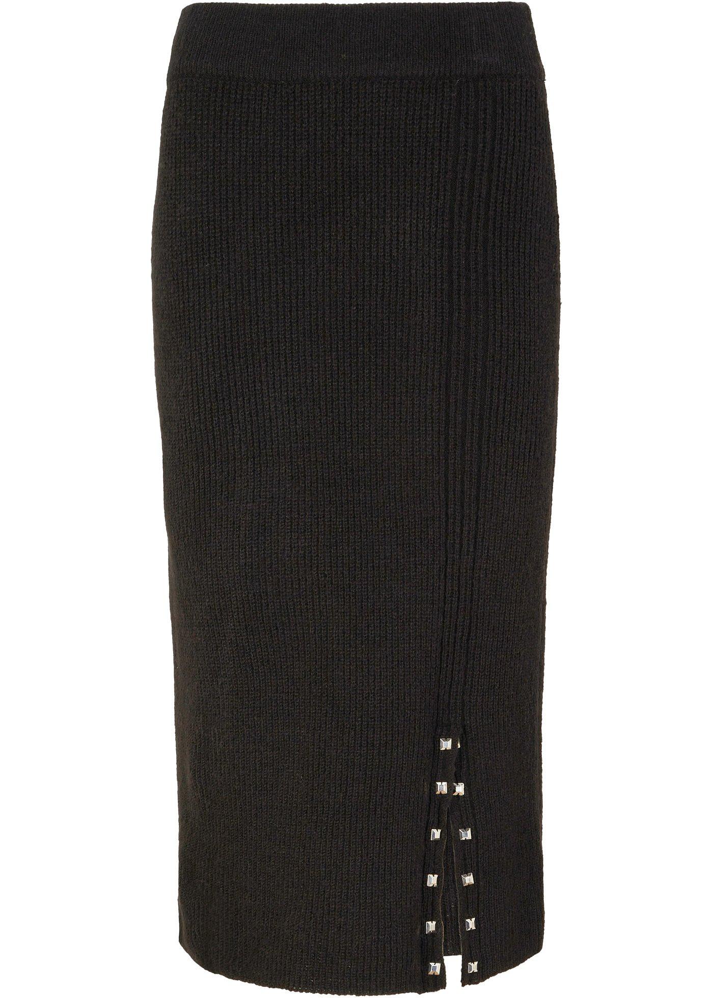 Jupe en maille avec rivets