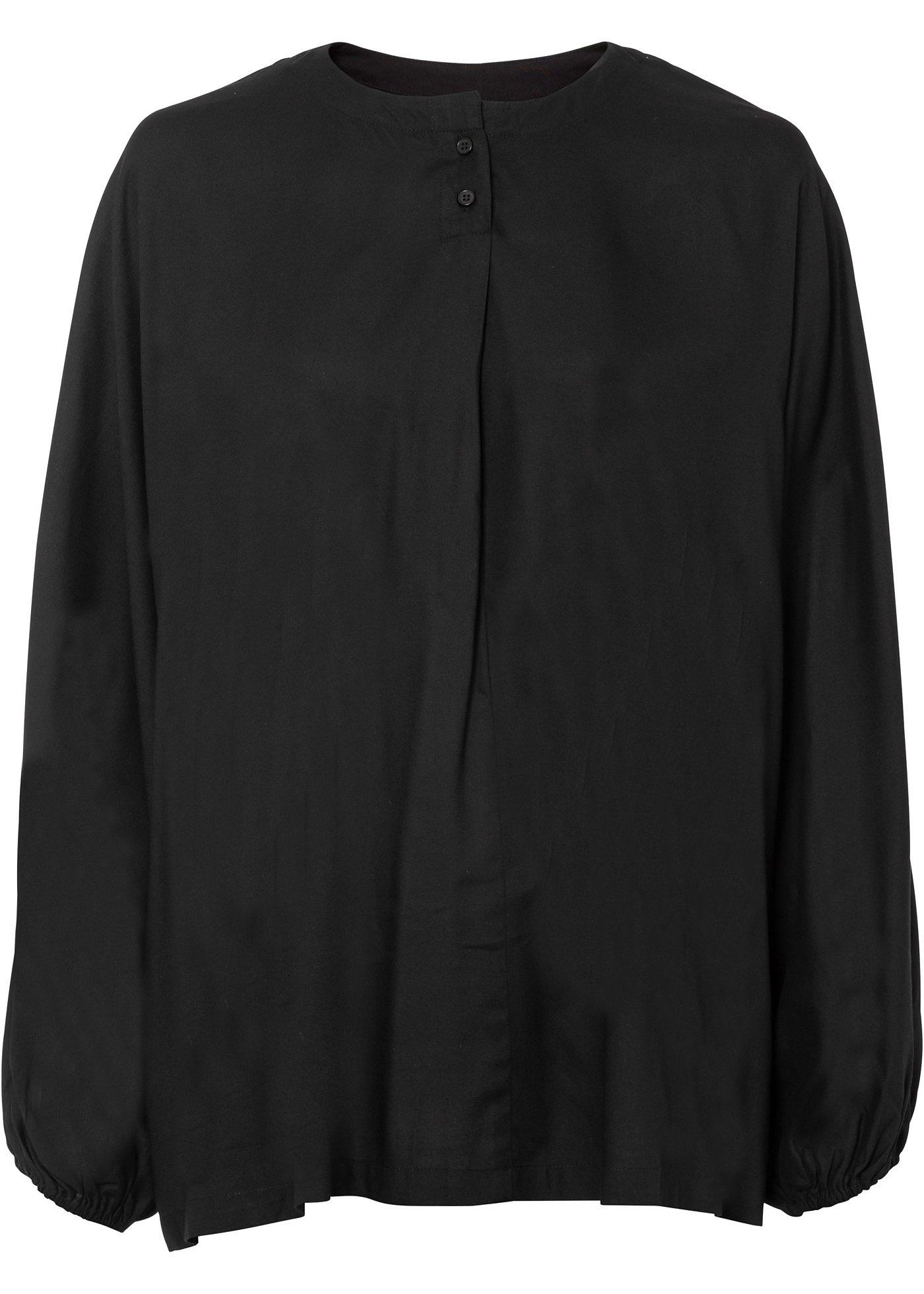 Blouse avec courte patte de boutons