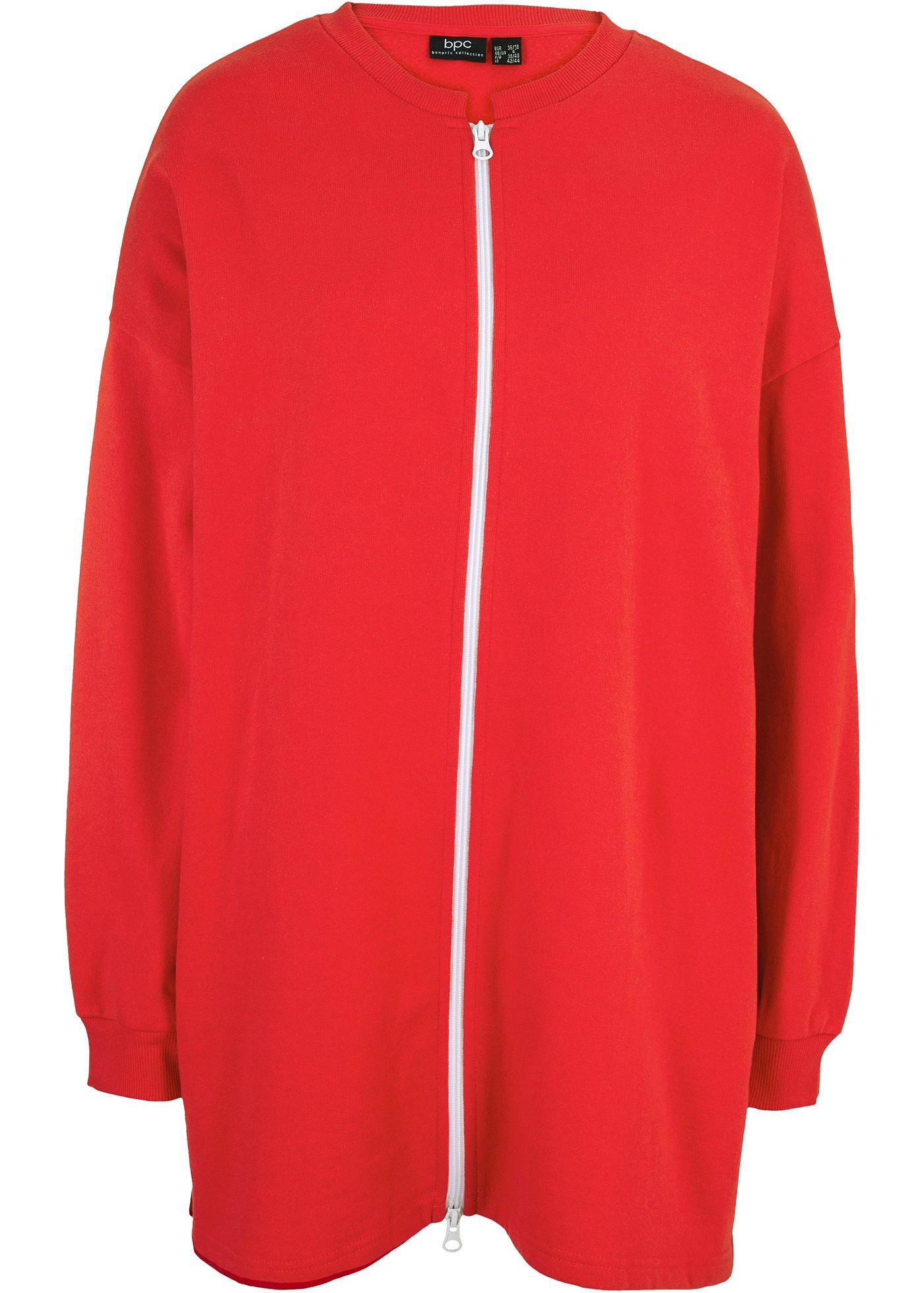 Gilet sweat style cocooning avec longues fentes sur les côtés