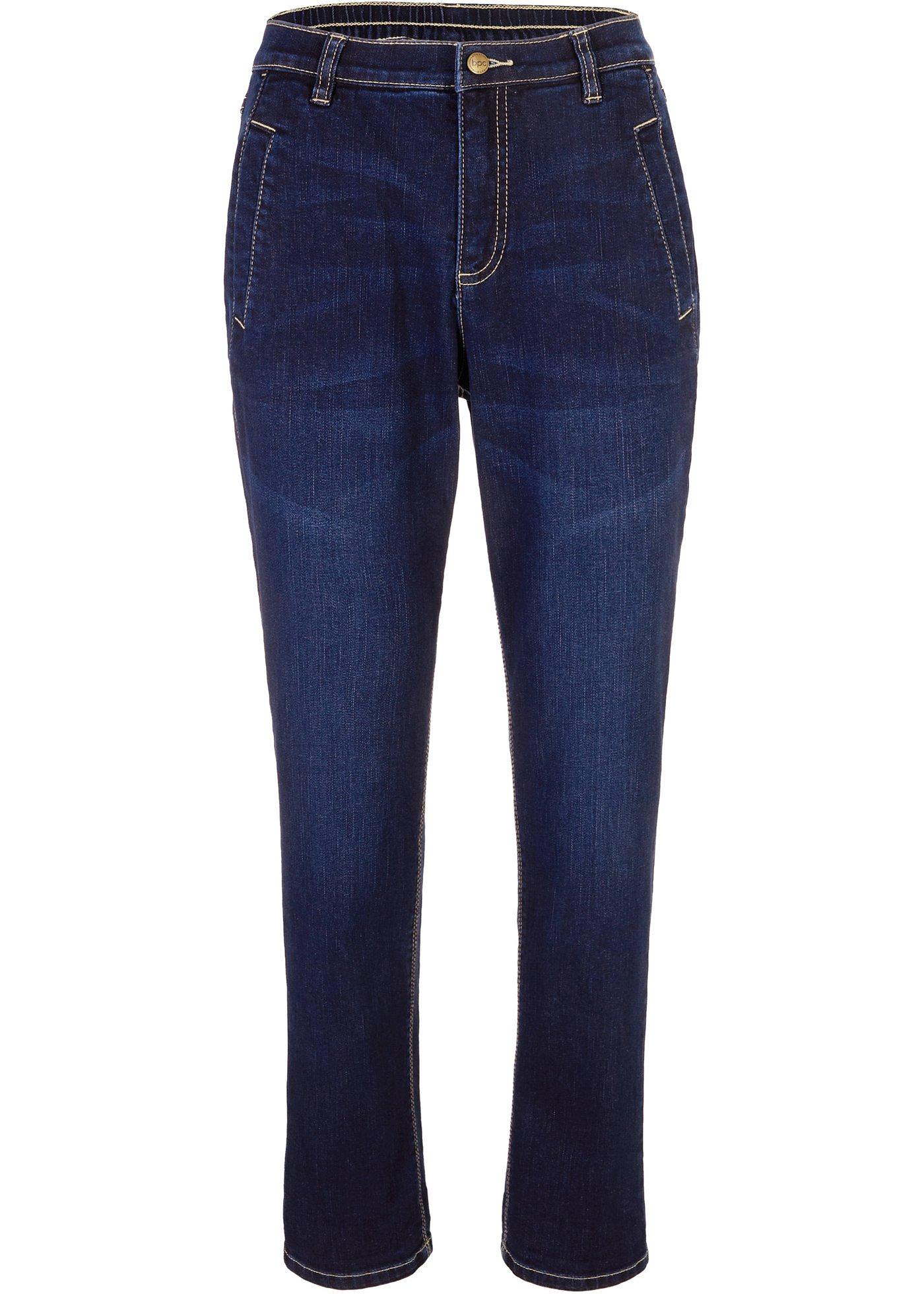 Jean extensible Boyfriend avec taille confortable