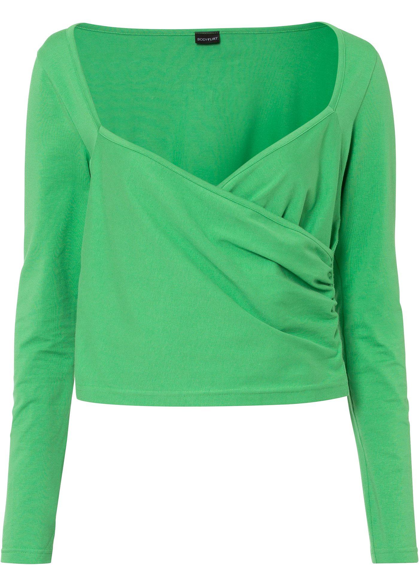 T-shirt manches longues cropped