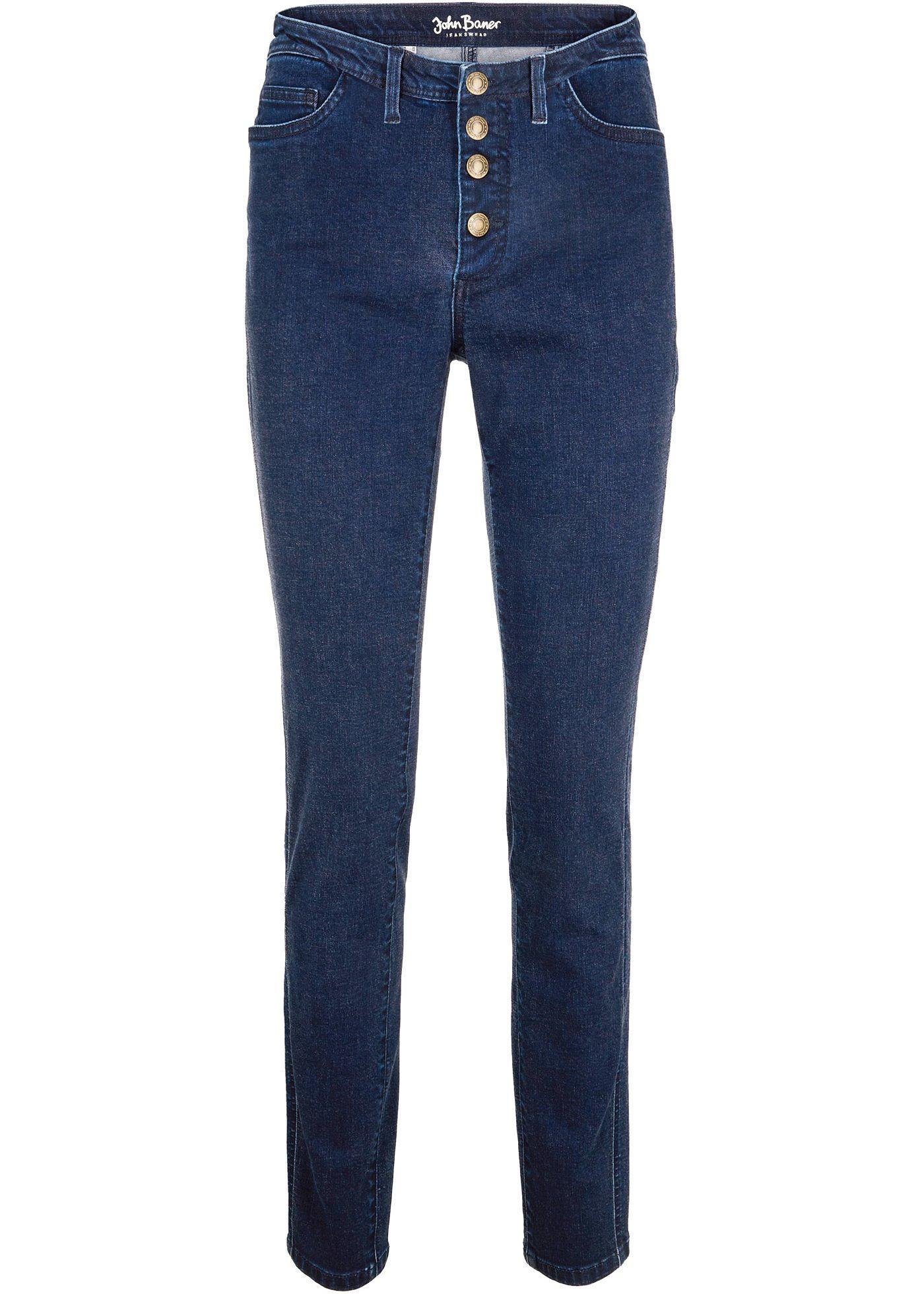 Jean Skinny sculptant push-up, taille haute