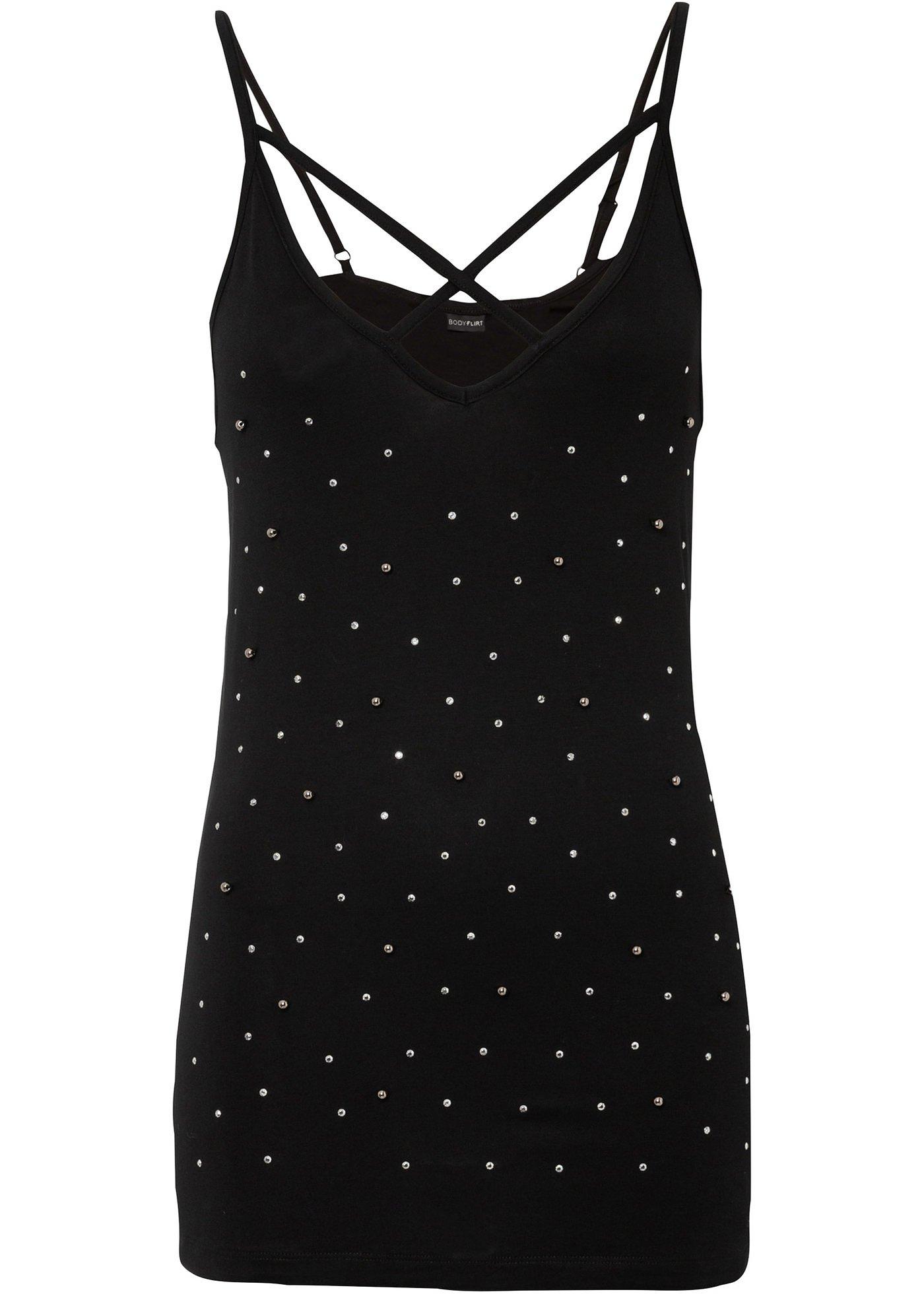 Top avec application strass