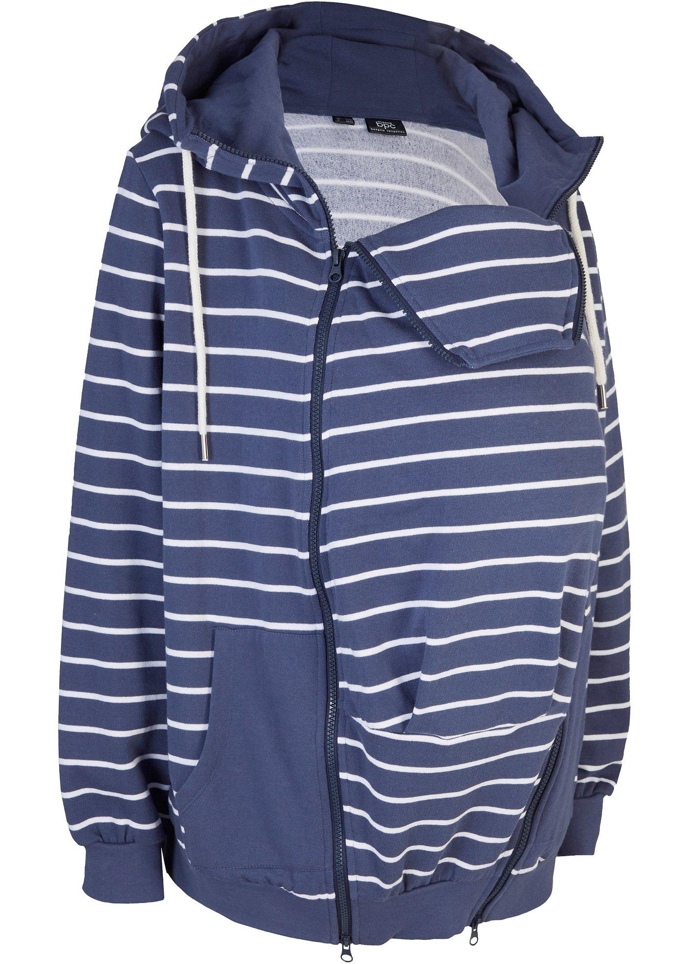 Veste sweat-shirt de grossesse et de portage avec détails mode