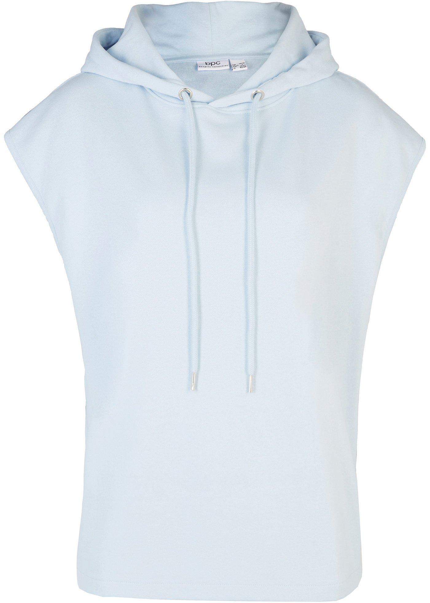 Sweat à capuche sans manches avec polyester recyclé, oversized