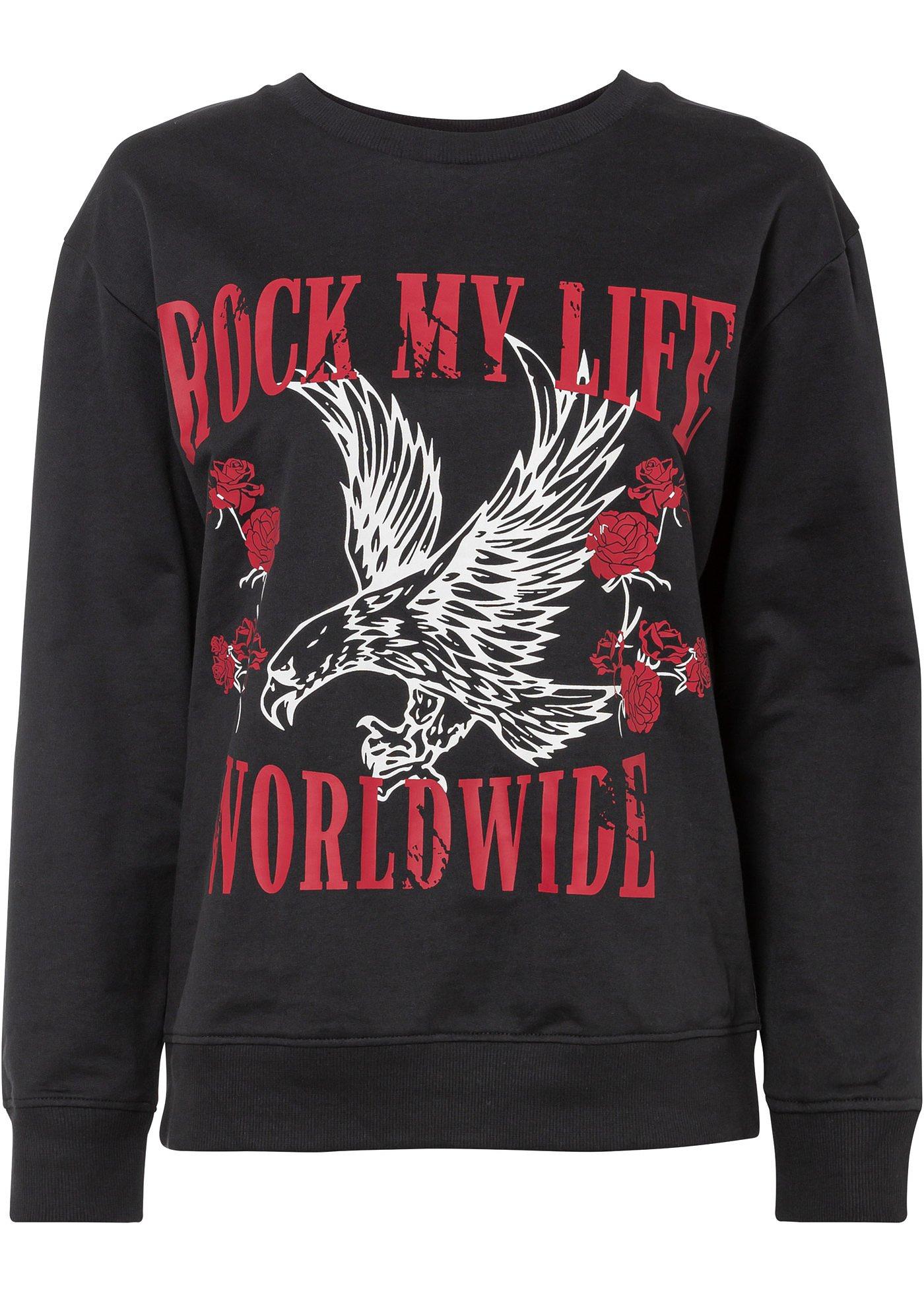 Sweat-shirt imprimé en coton