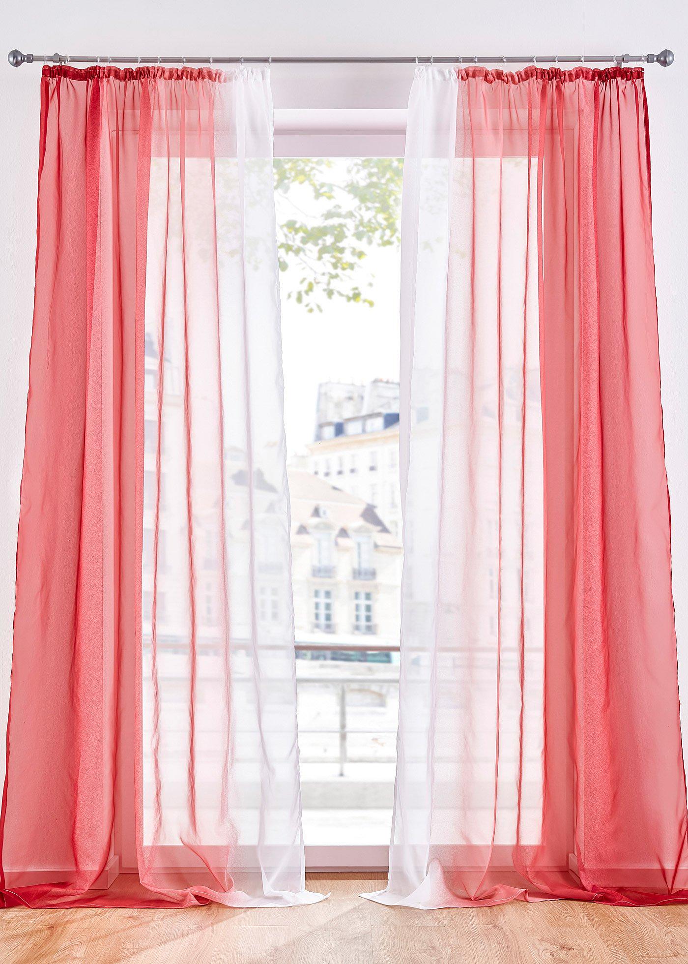 Voilage en dégradé (Ens. 2 pces.)