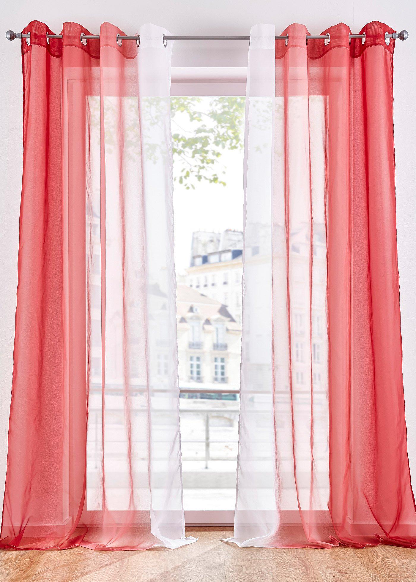 Voilage en dégradé (Ens. 2 pces.)