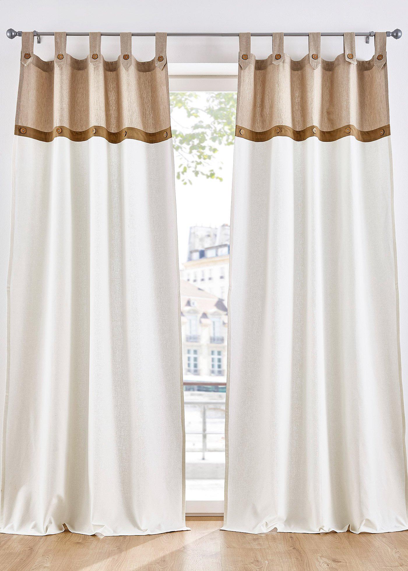 Panneau en coton avec boutons (1 pce.)