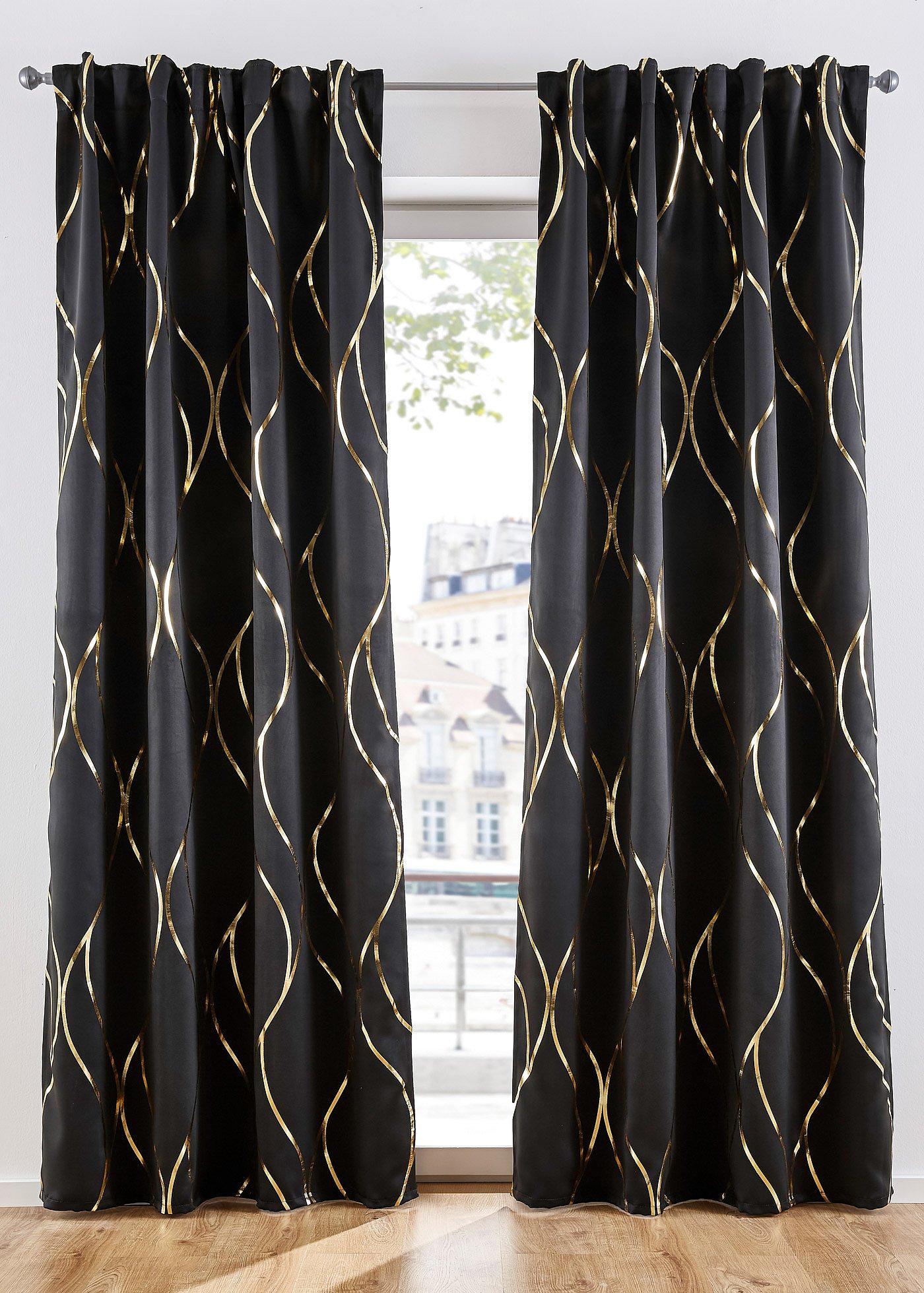 Panneau occultant à imprimé brillant (1 pce.)