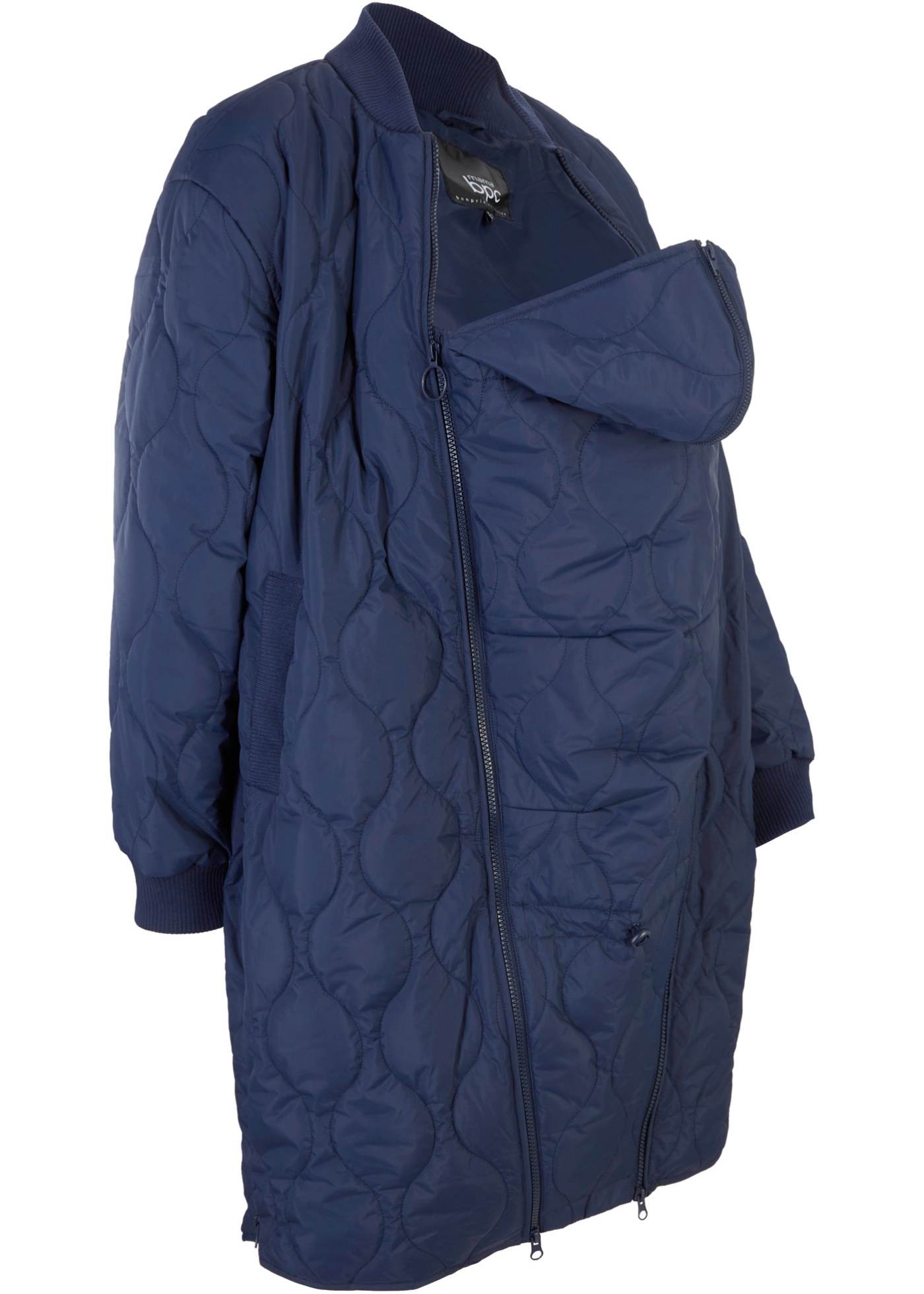 Manteau matelassé de grossesse et de portage pour la mi-saison