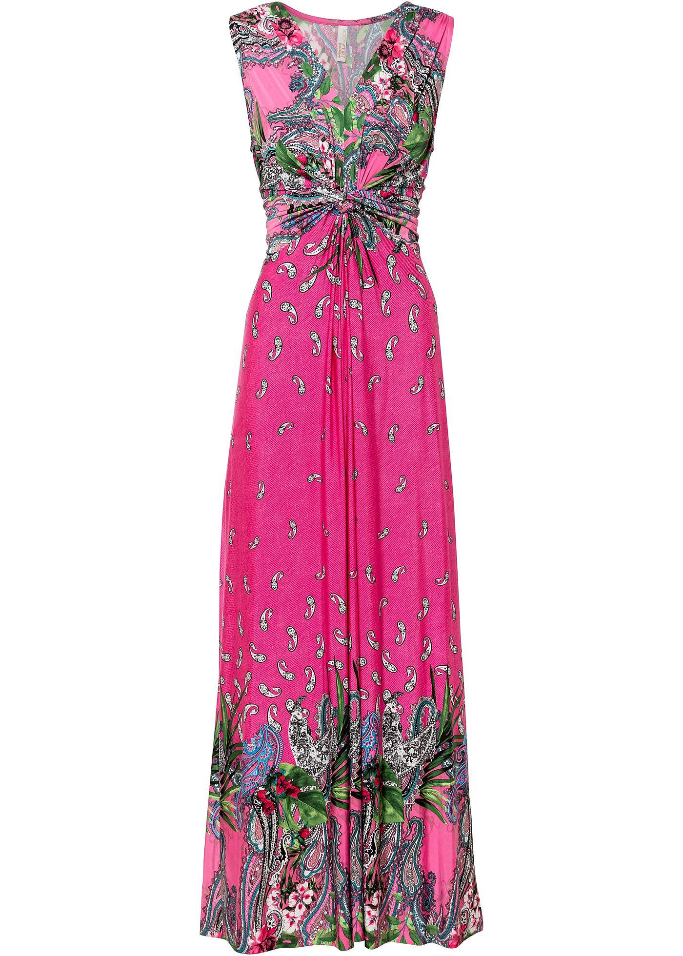 Magnifique robe longue avec joli motif