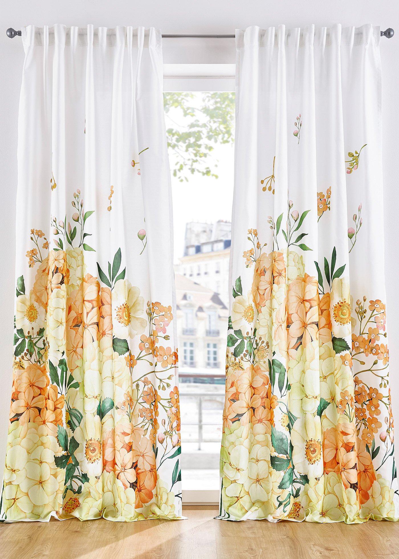 Panneau microfibre à imprimé floral (1 pce.)