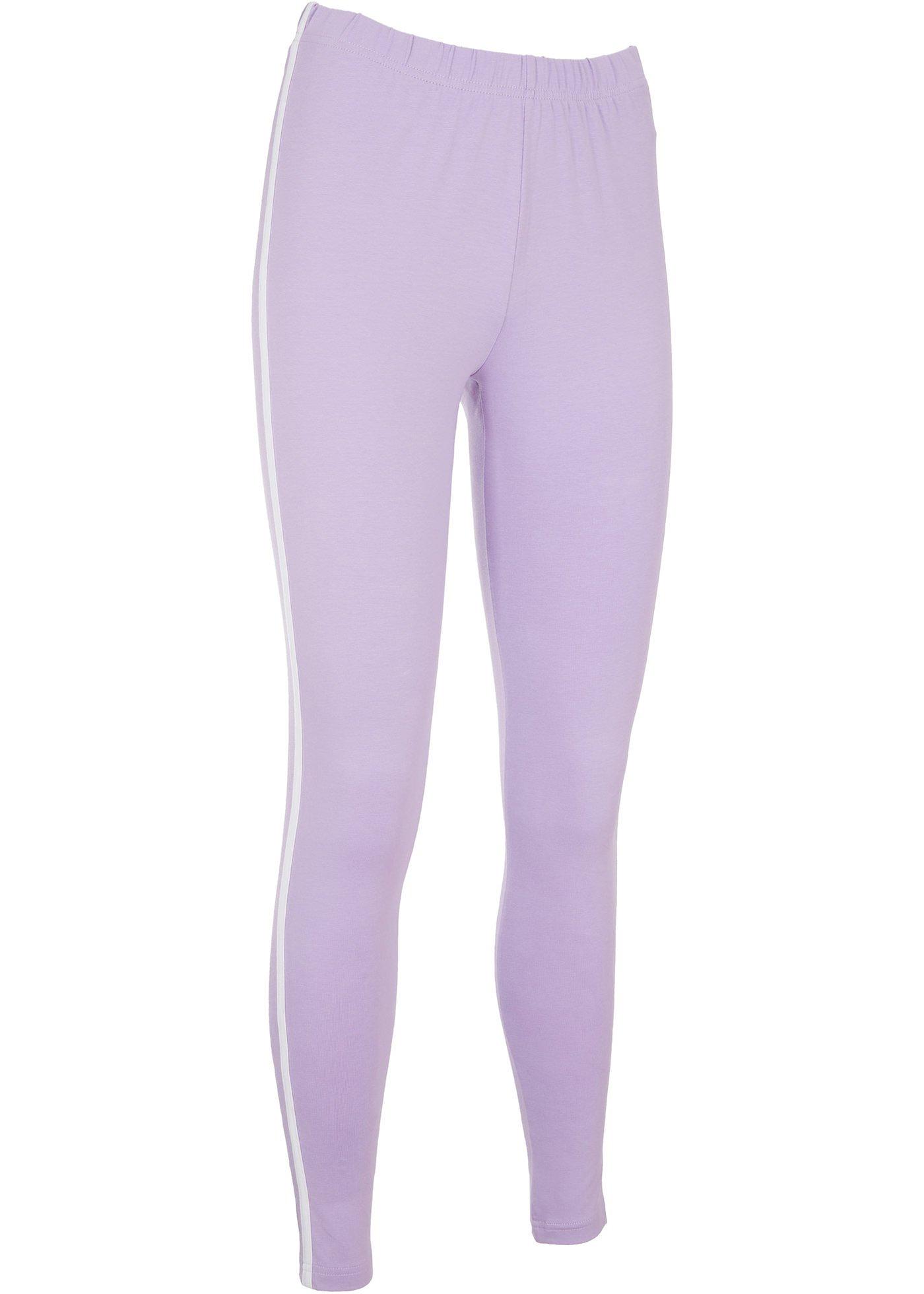 Legging de sport avec rayures contrastantes, longueur cheville