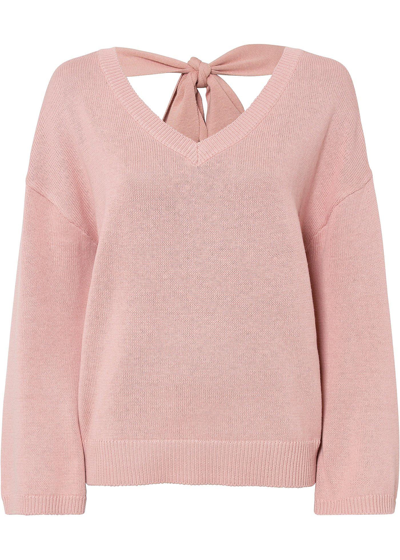 Pull à détail nœud et manches amples