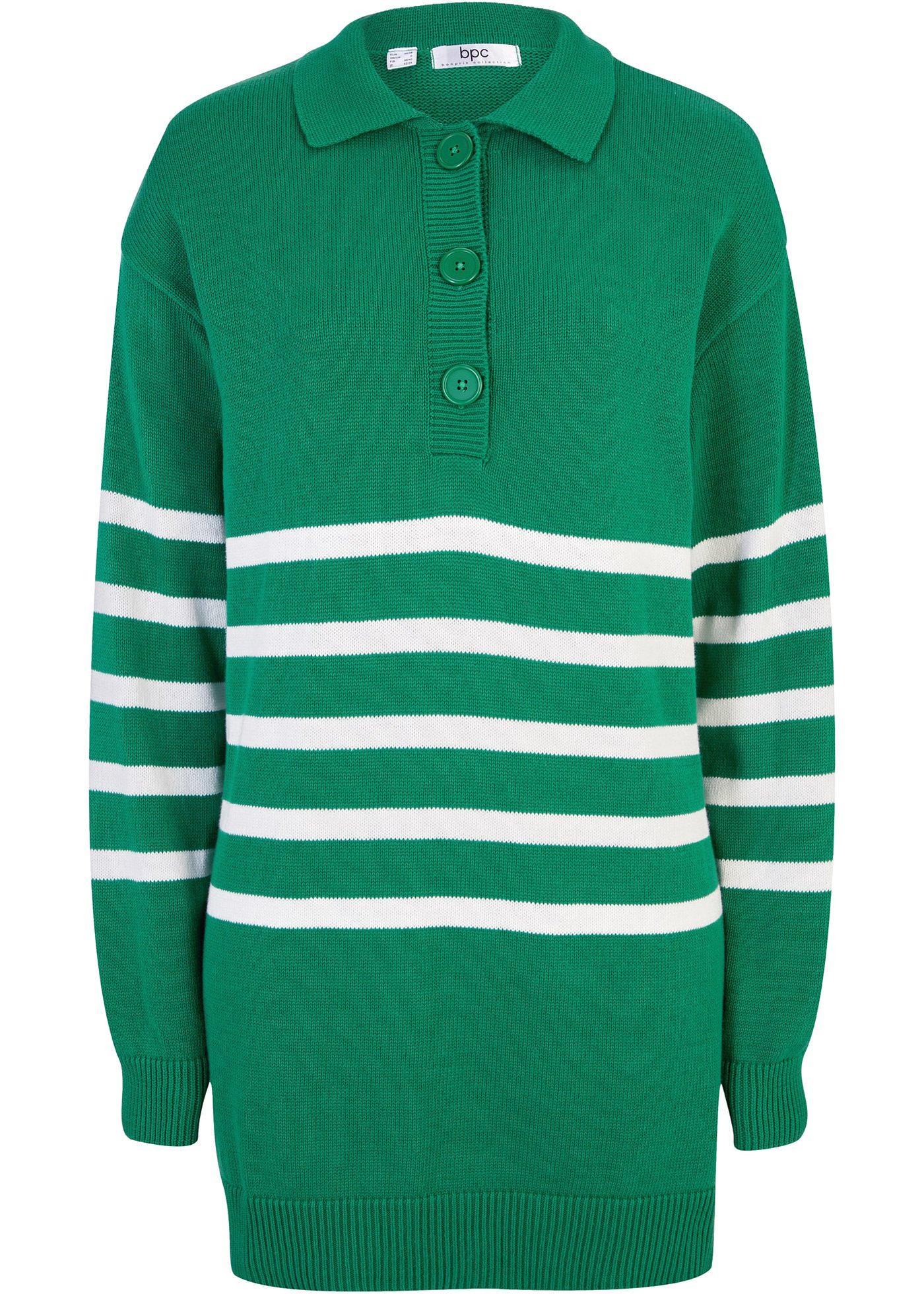 Pull à col polo et fentes latérales