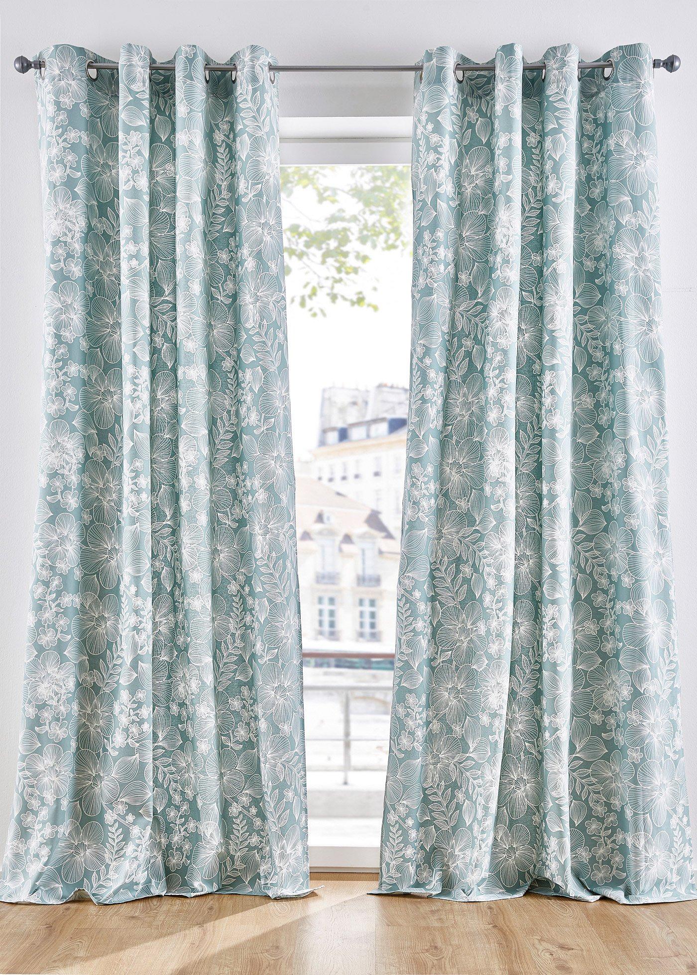 Panneau à imprimé floral (1 pce.)