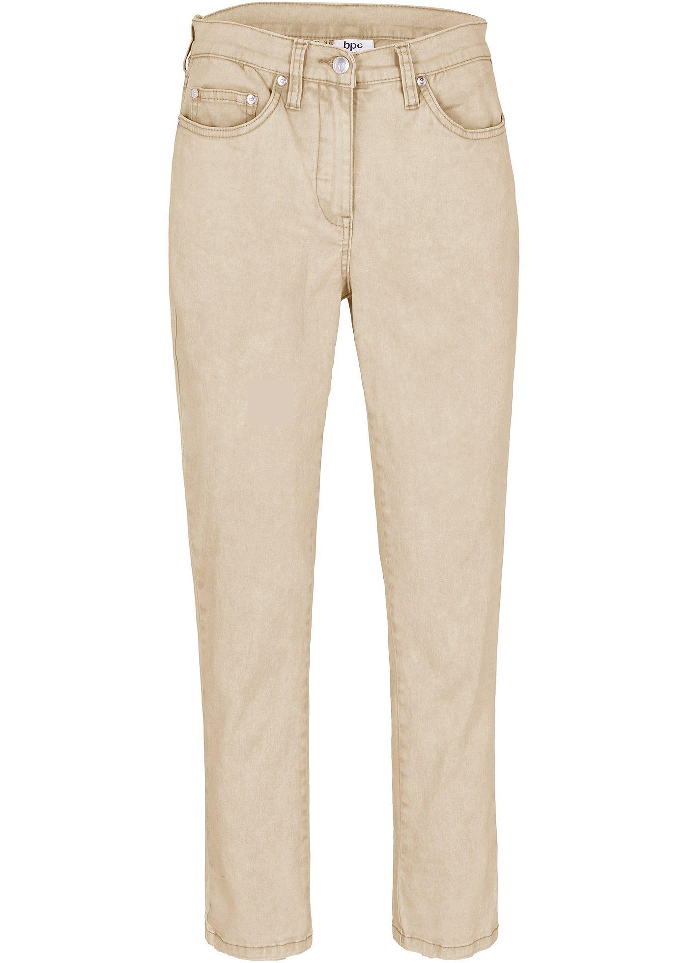 Pantalon twill raccourci look used
