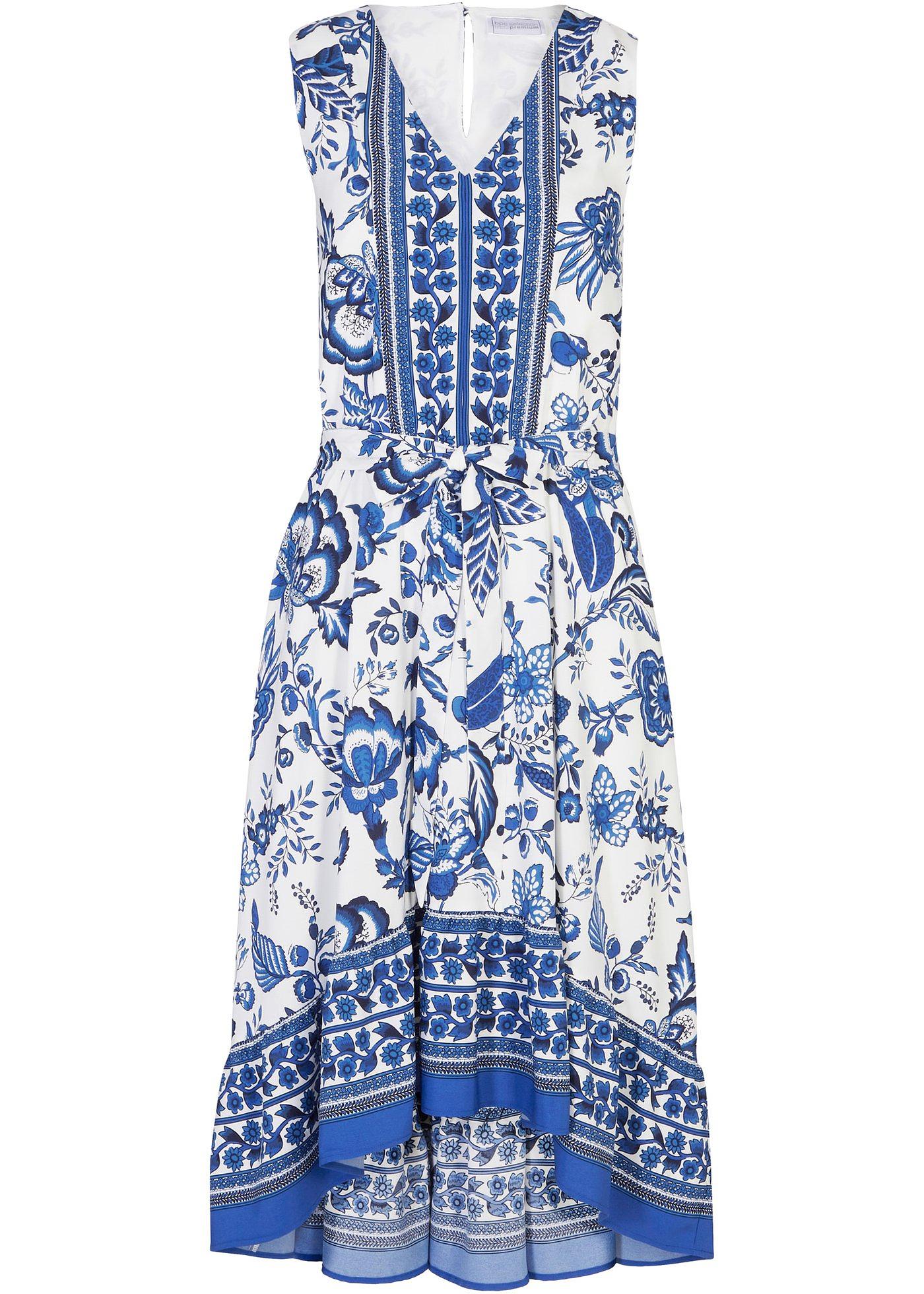 Robe courte-longue avec imprimé ornemental