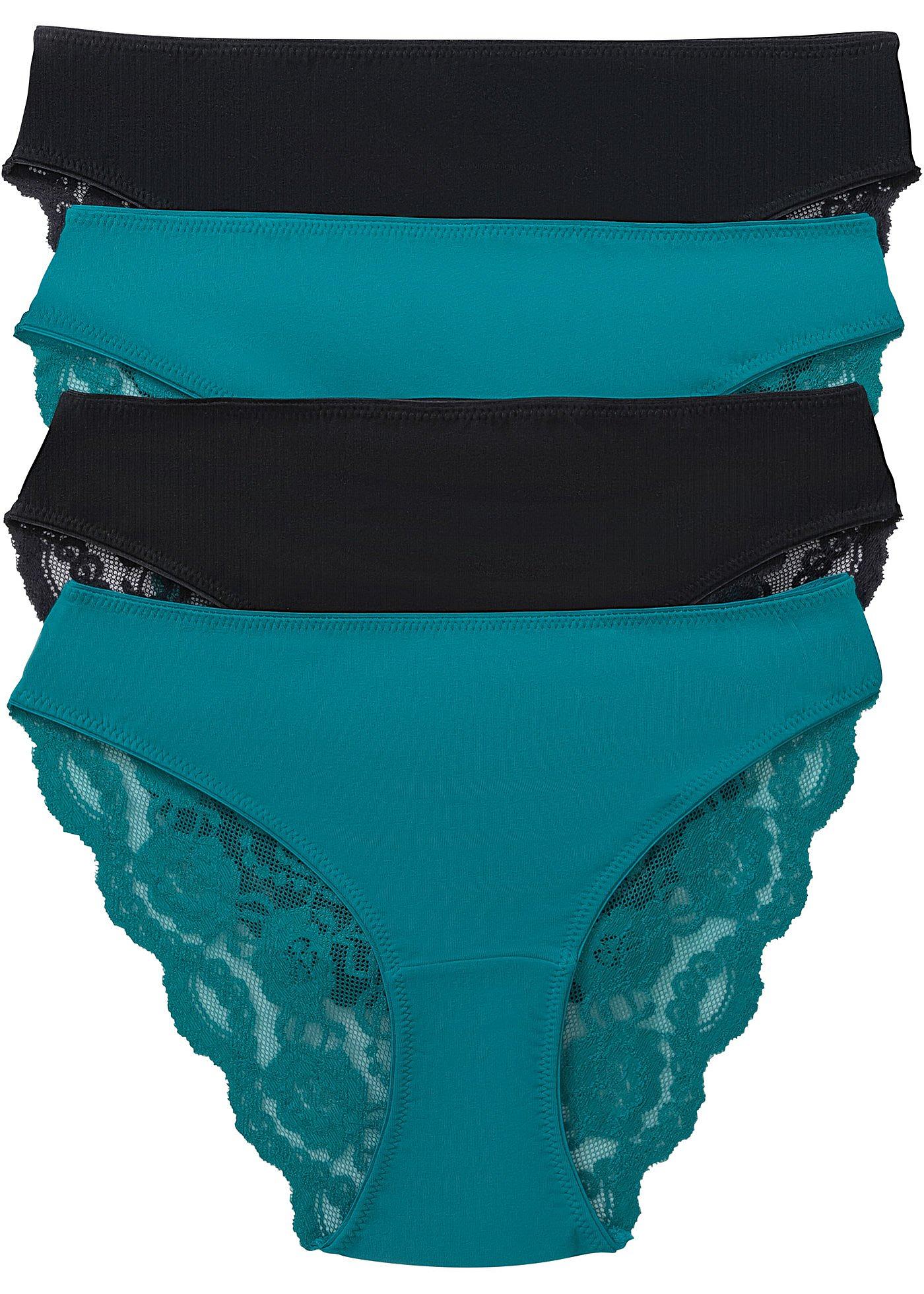 Lot de 4 slips avec dentelle