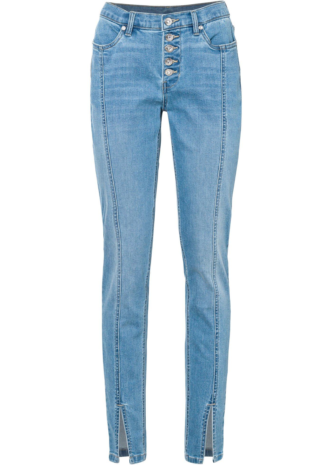 Jean extensible avec fentes