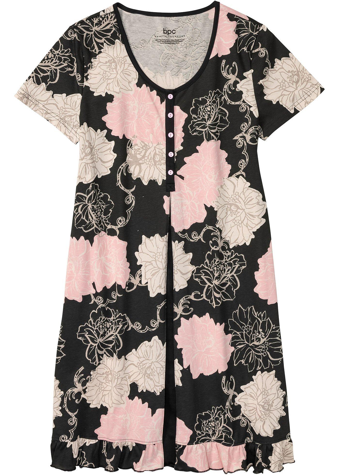 Chemise de nuit avec pli creux