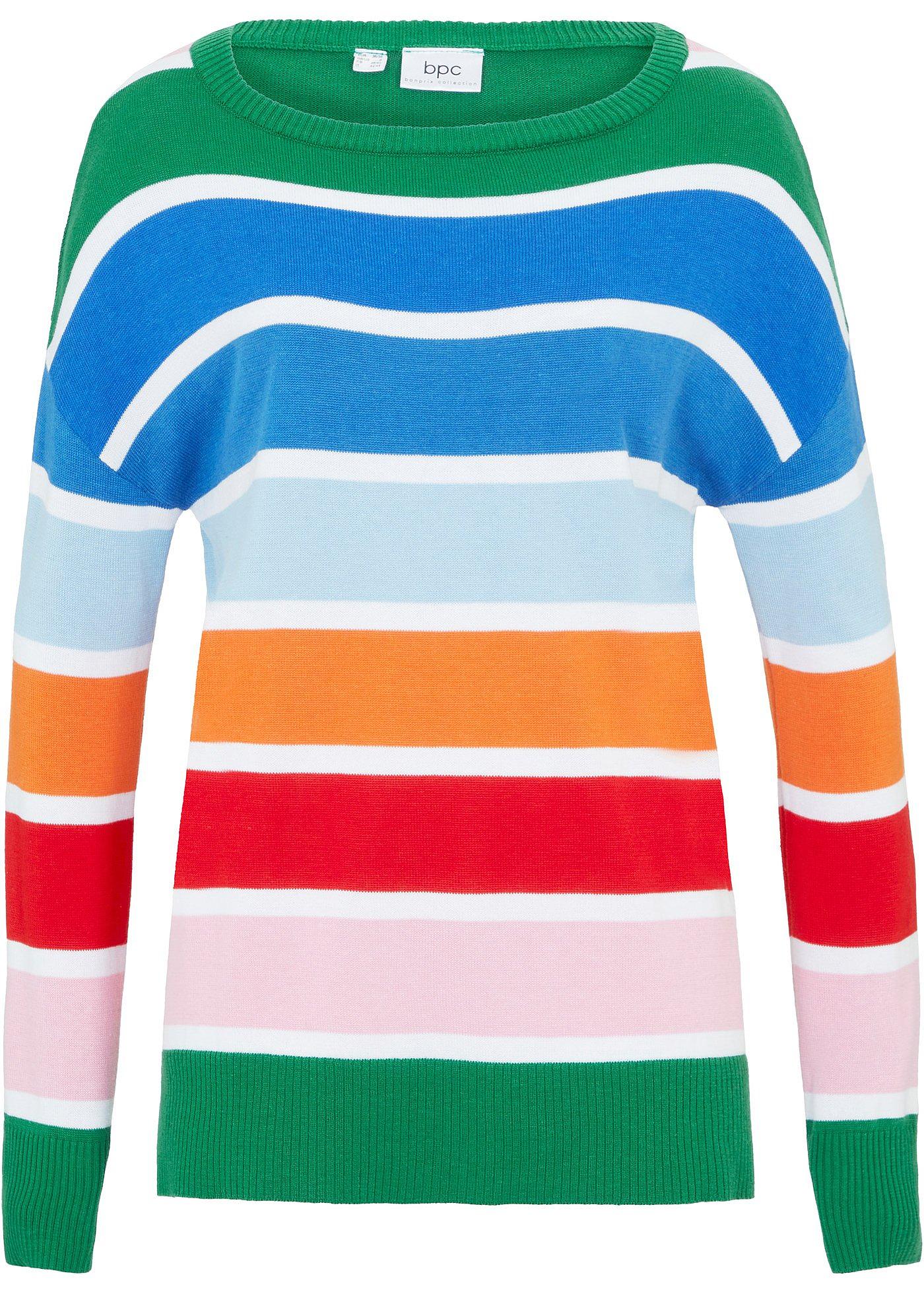 Pull léger à rayures color block