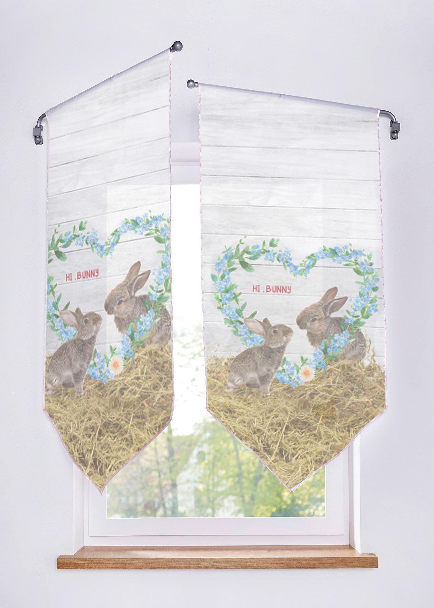 Panneau imprimé lapins (1 pce.)