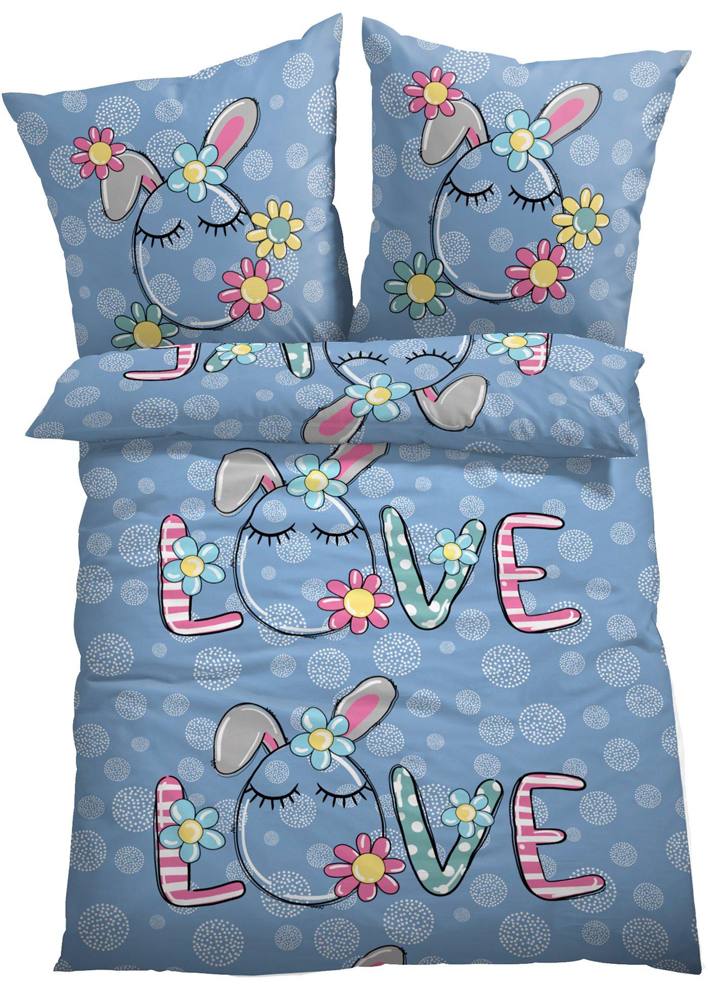 Parure de lit motif œuf de Pâques