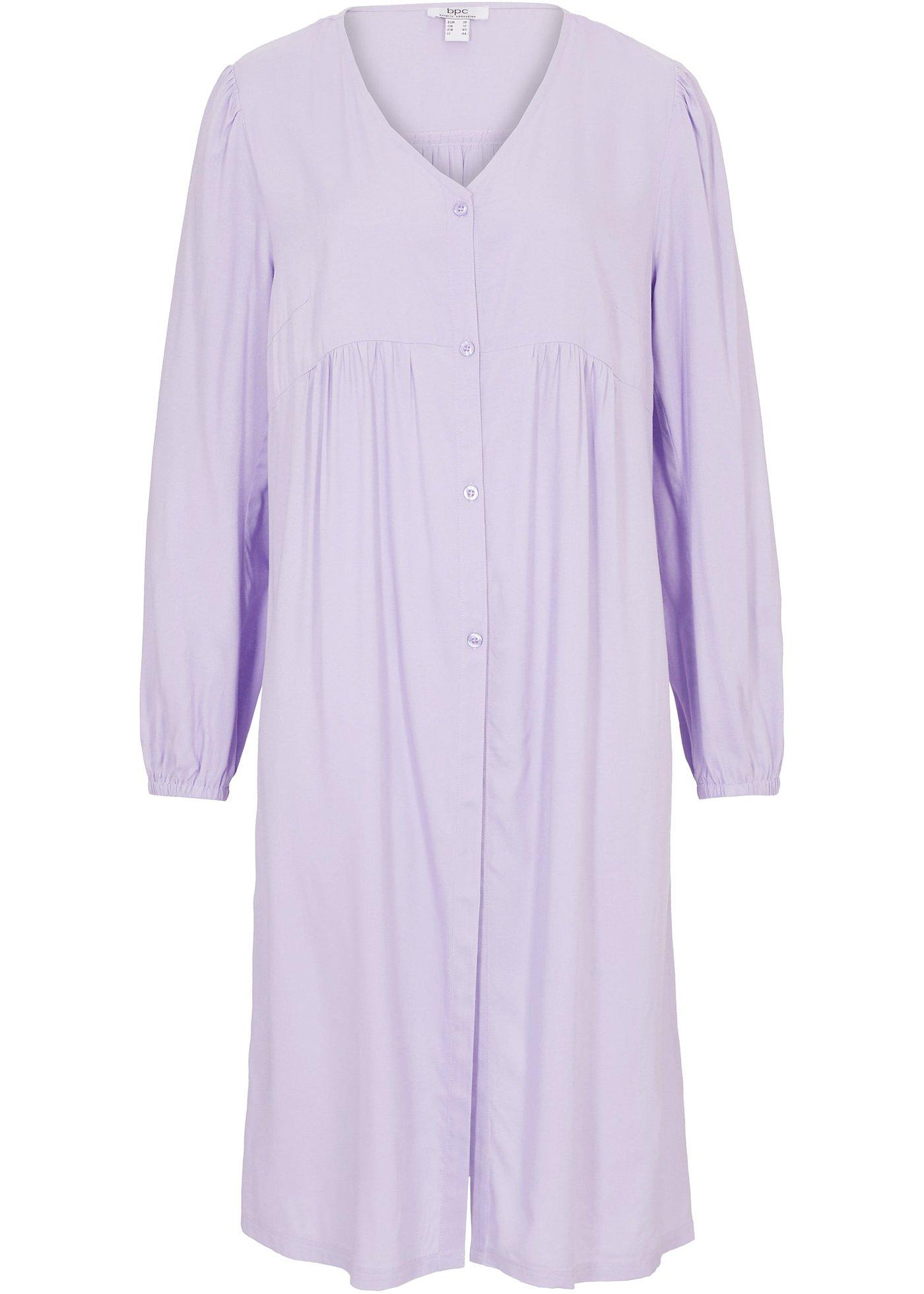 Chemise ultra-longue en viscose, coupe trapèze